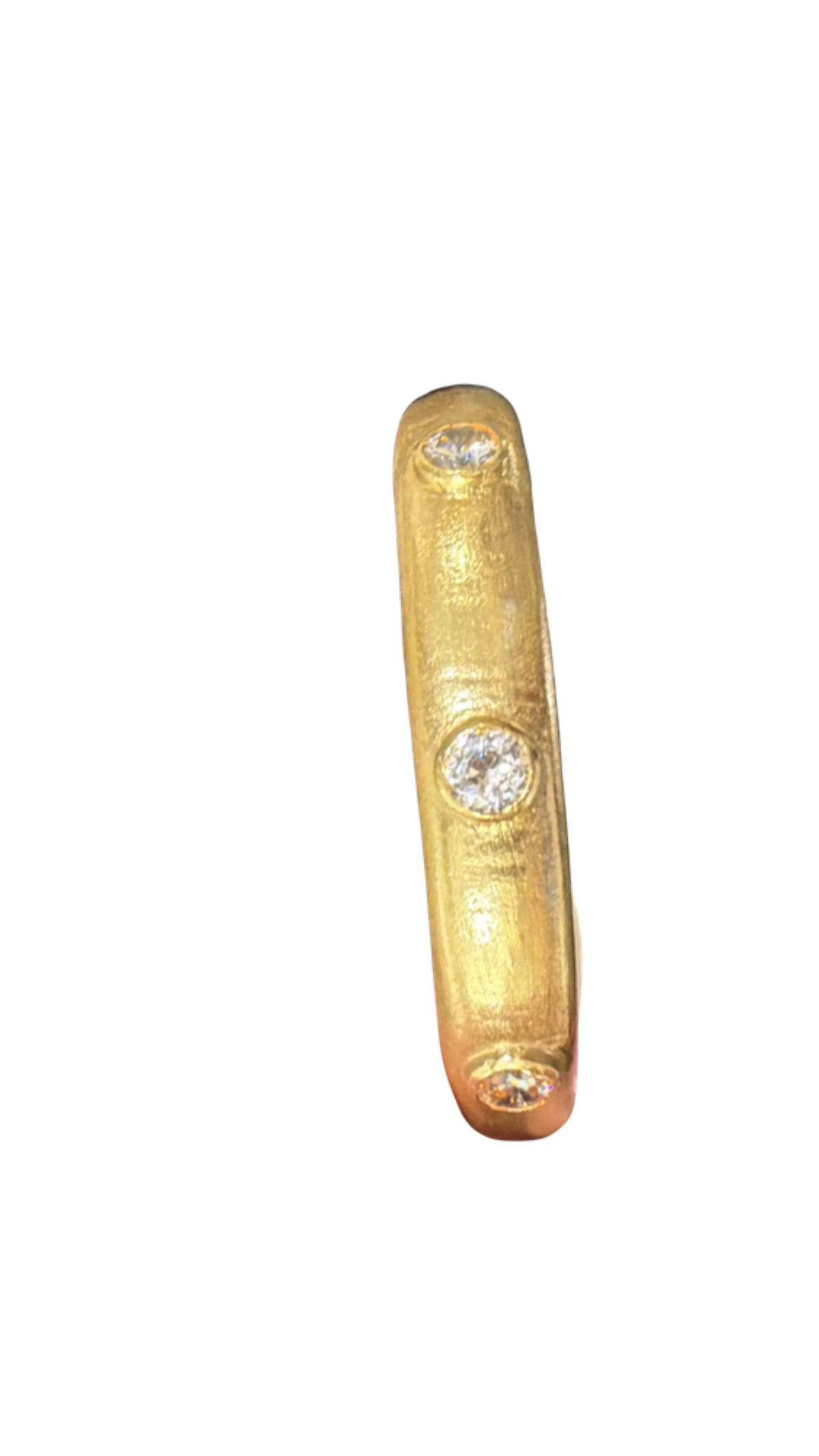 Gold Cuff, full view on white