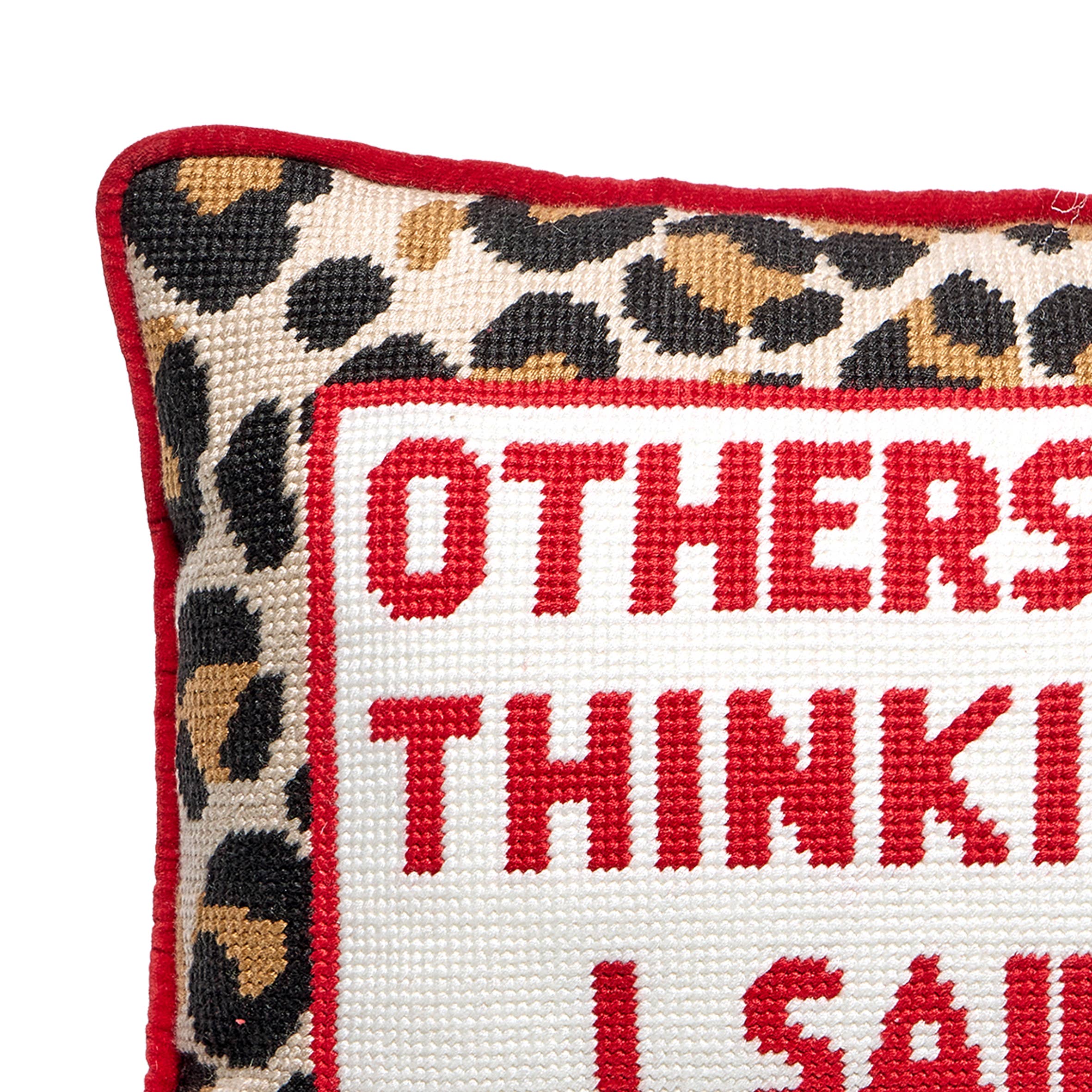 Others Were Thinking It Embroidered Pillow - The BLVD