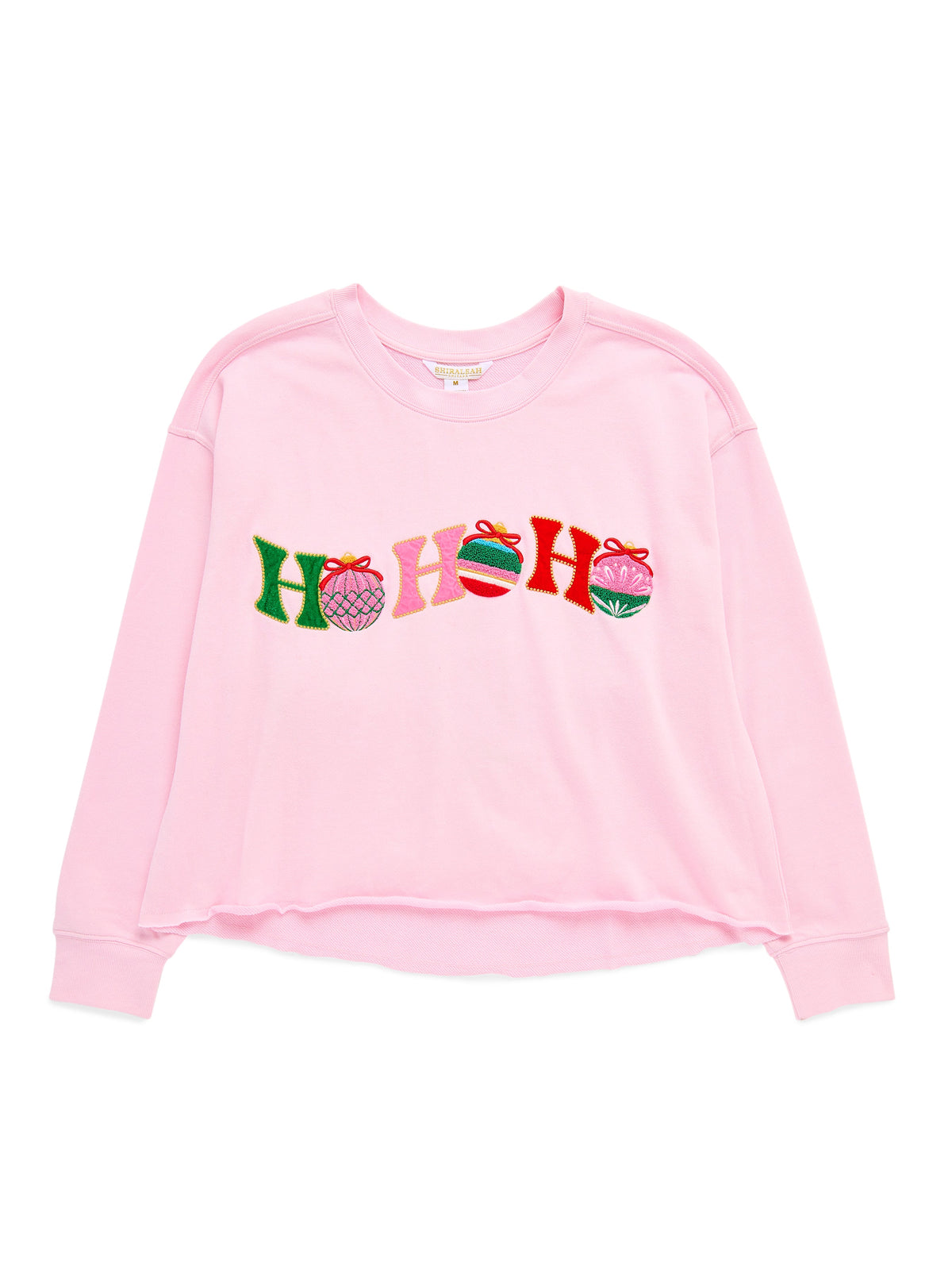04-88-A90BL Ho Ho Ho Lounge Sweatshirt Blush - Shiraleah