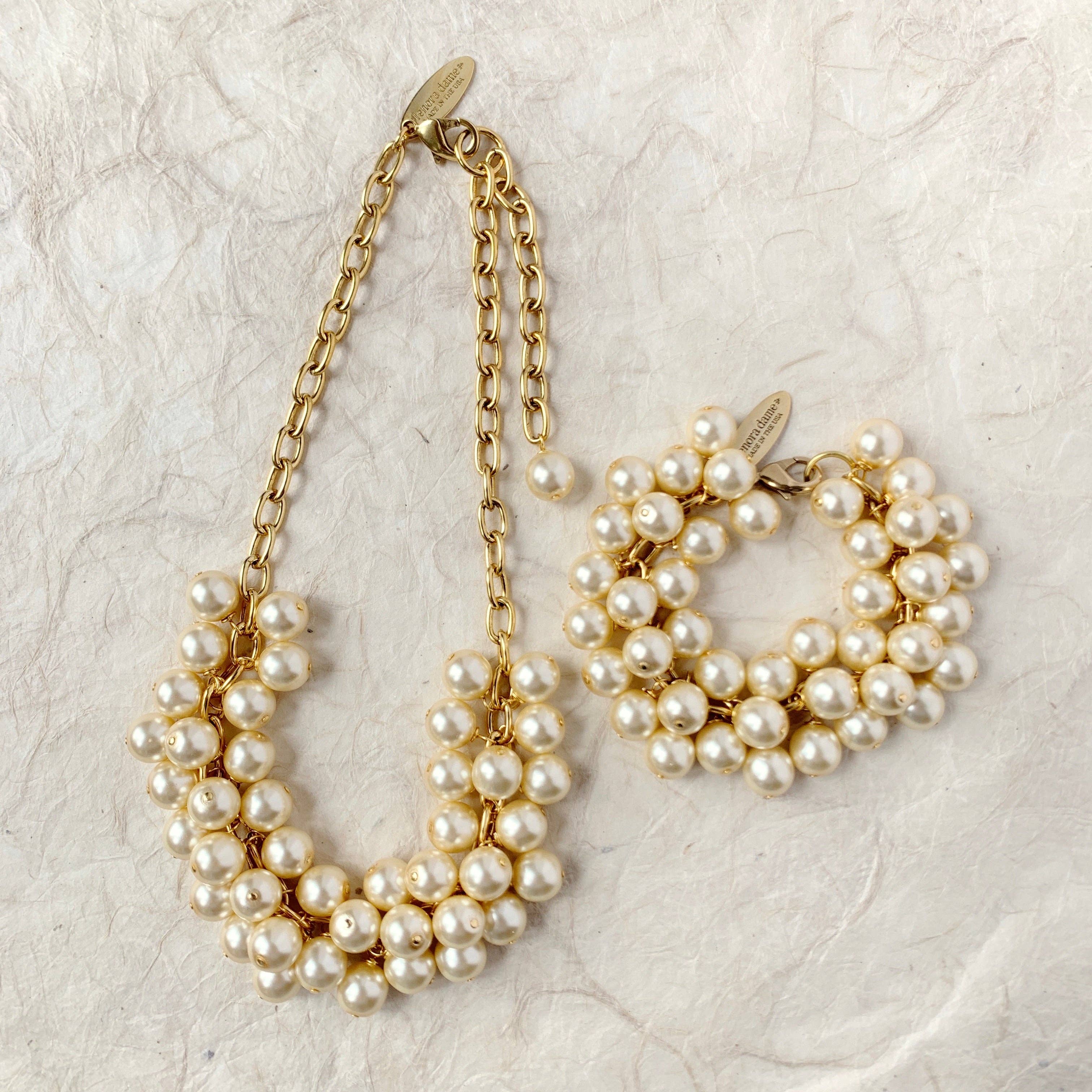 Iconic Pearl Cluster Bracelet - The BLVD
