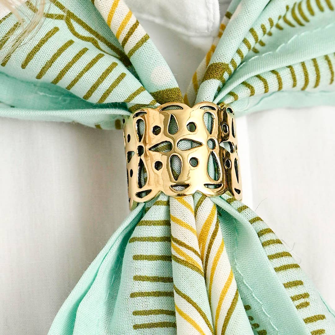 Tula Brass Bandana Slide Ring - The BLVD