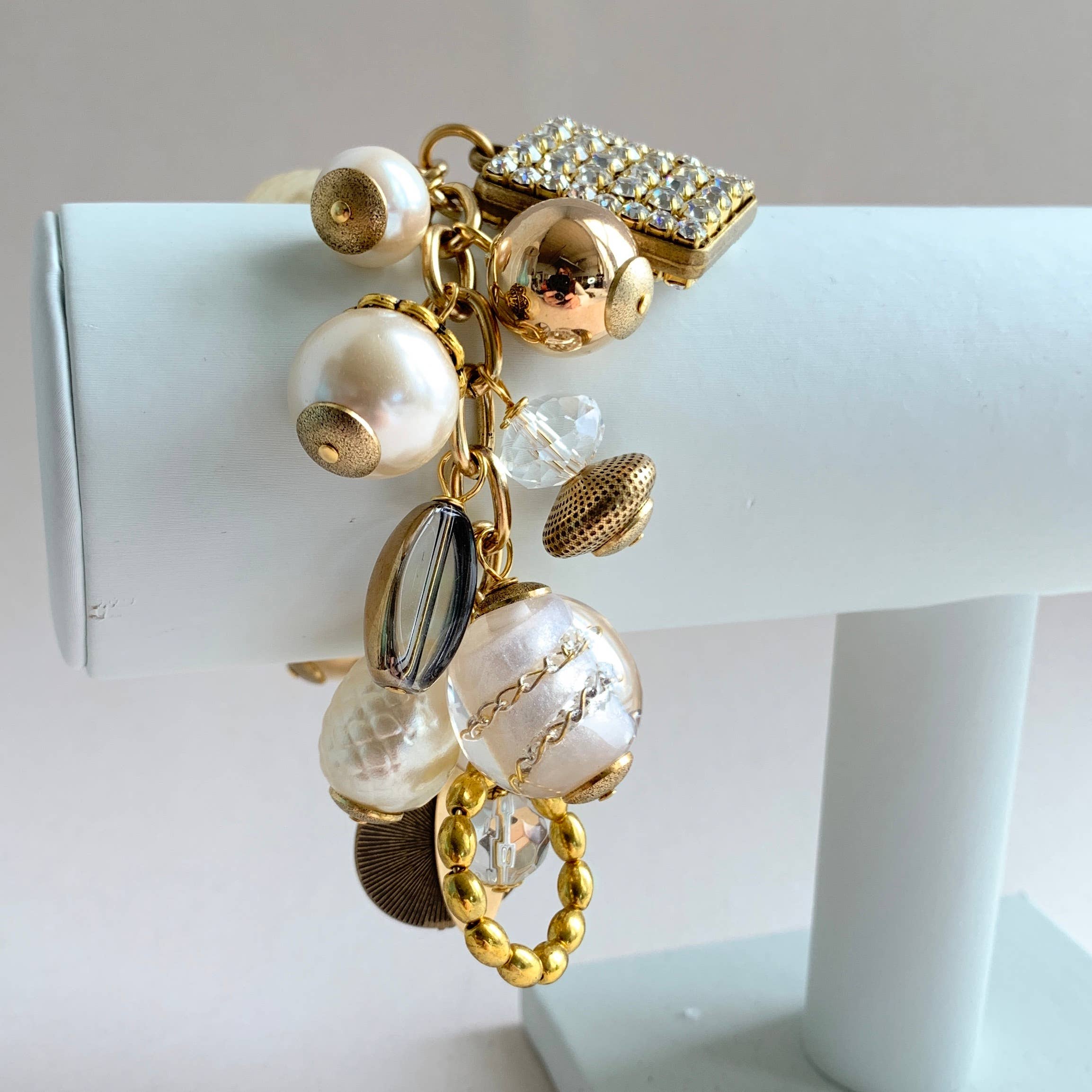 Classic Pearl Bauble Charm Bracelet - The BLVD