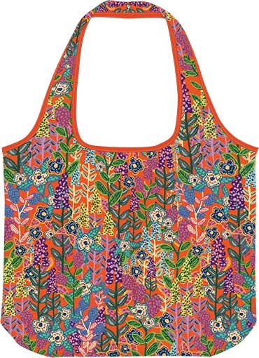 Reusable Shopper Tote-Red/Orange