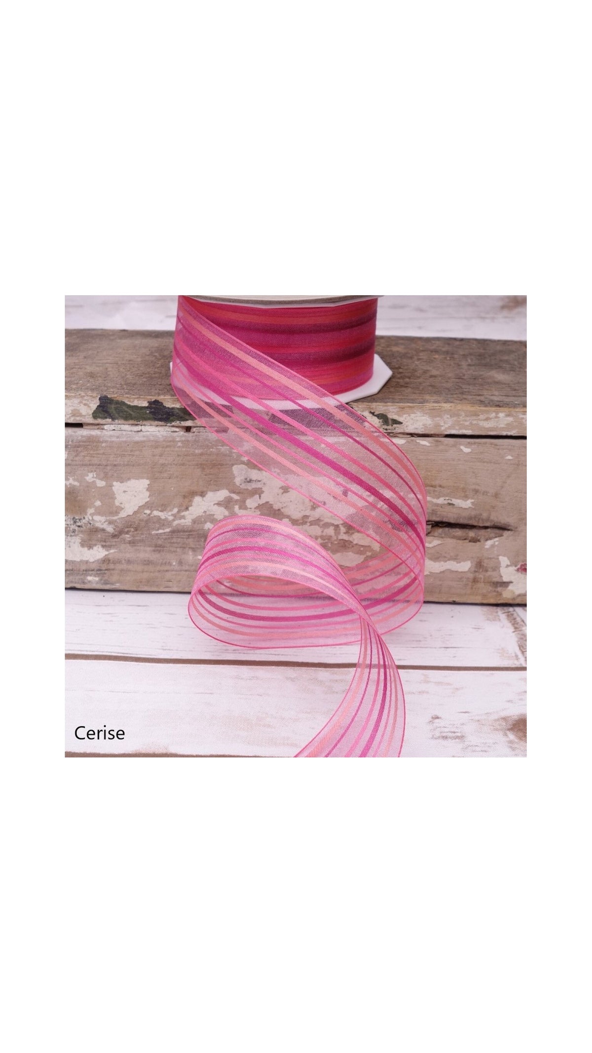 Malediven in Cerise 1.5" Ribbon x 22 yards - The BLVD