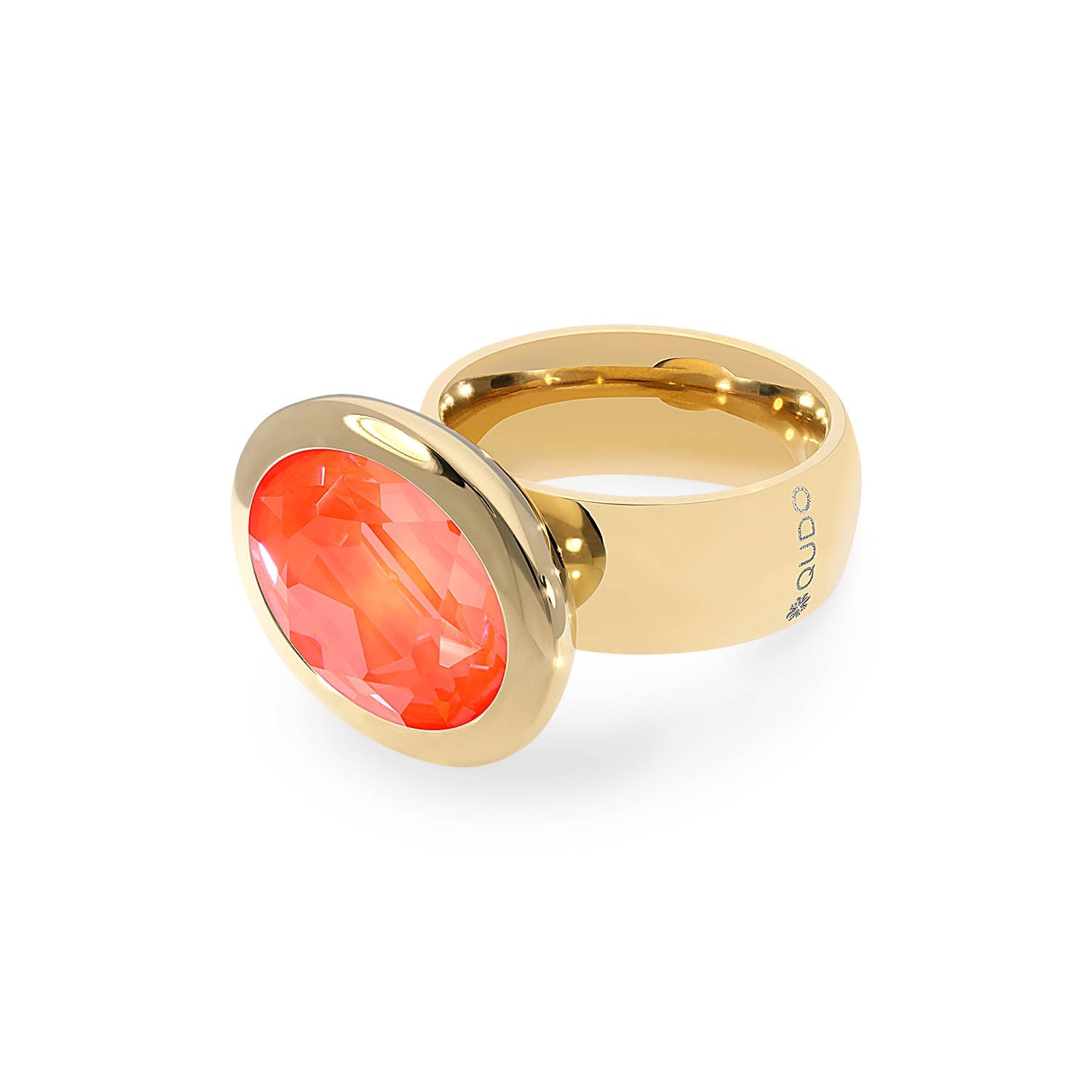 Tivola Big Crystal Ring in Orange Ignite