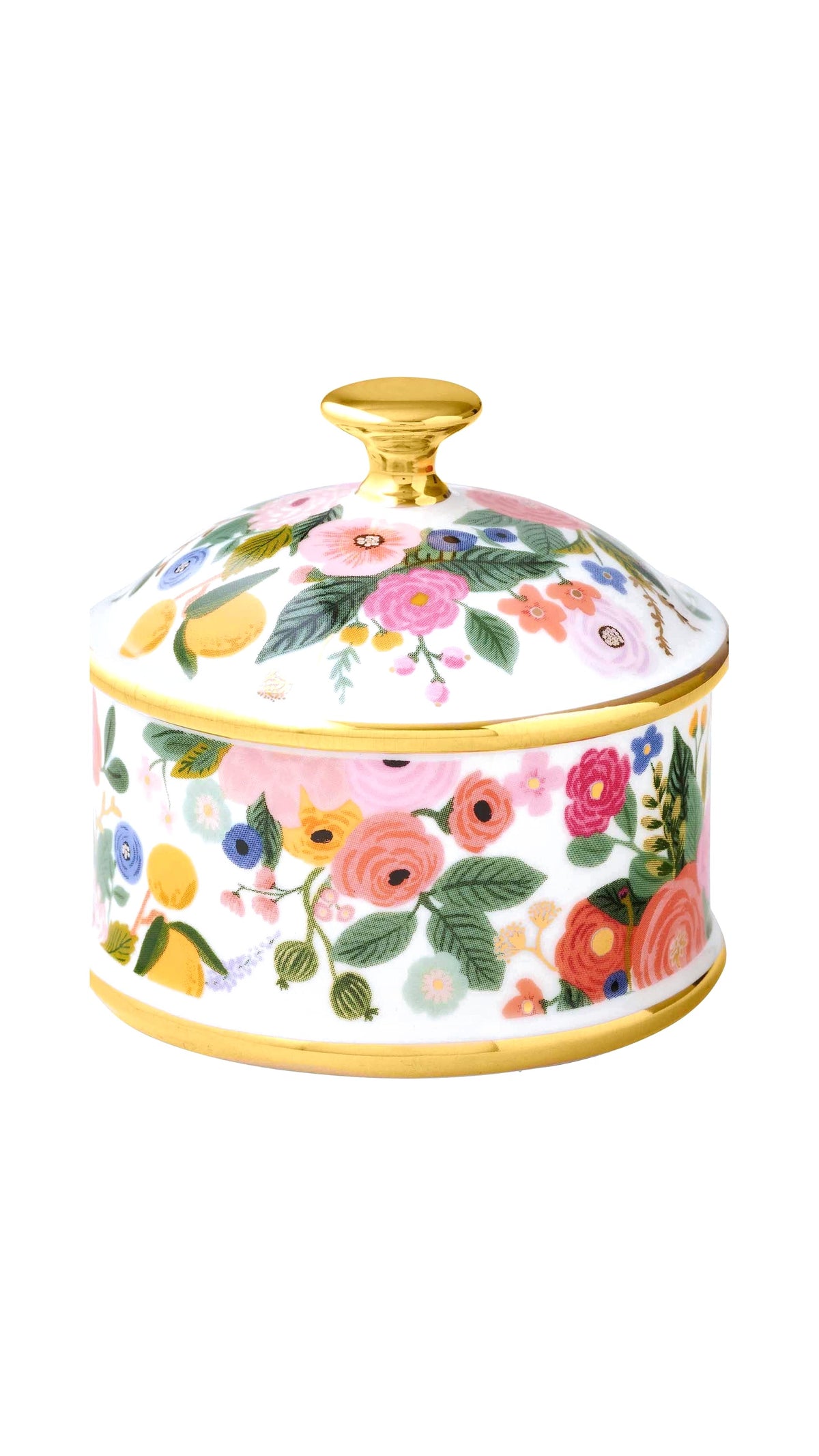 Garden Party Round Porcelain Box - The BLVD