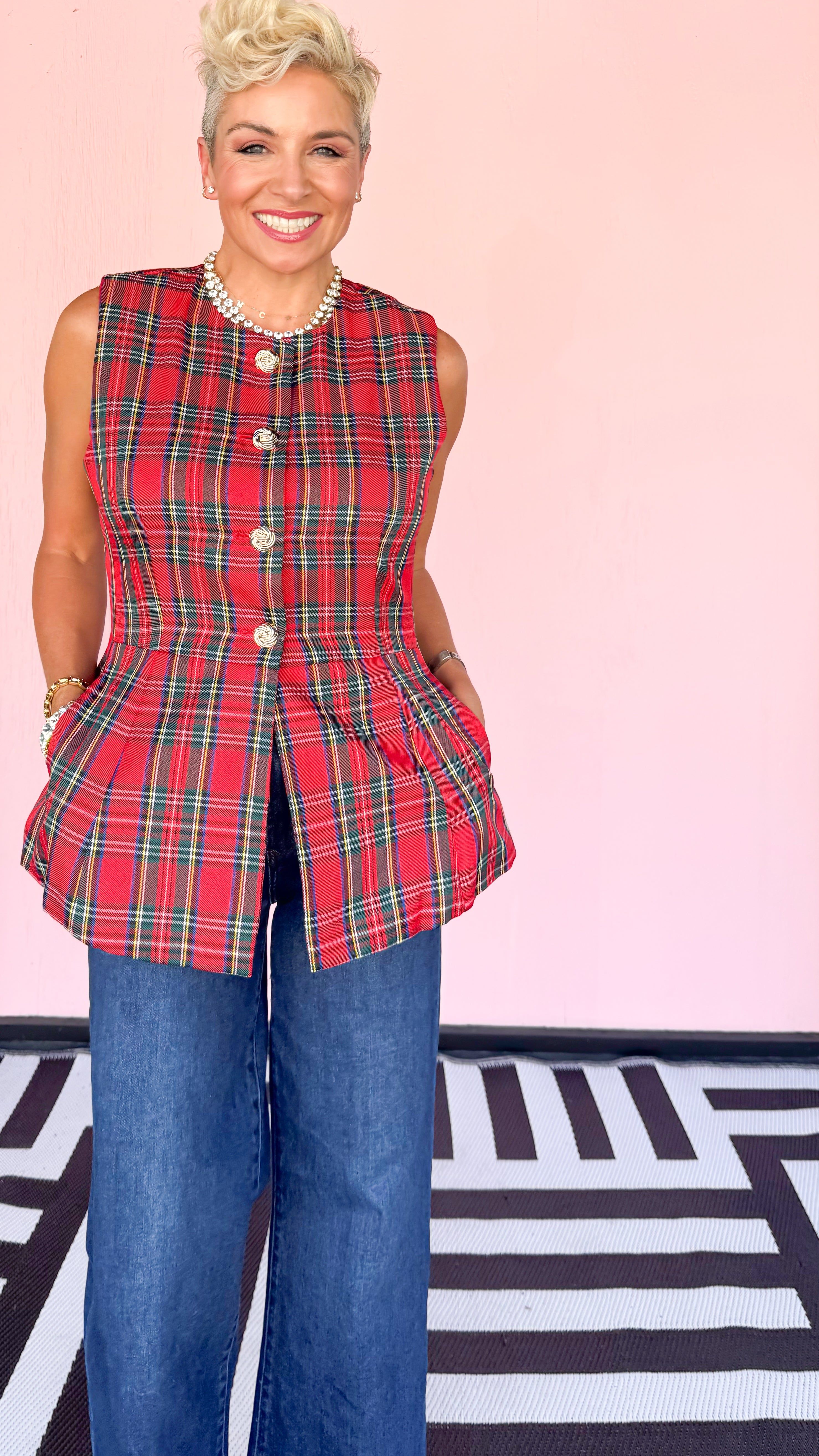 Bellamy Plaid Vest
