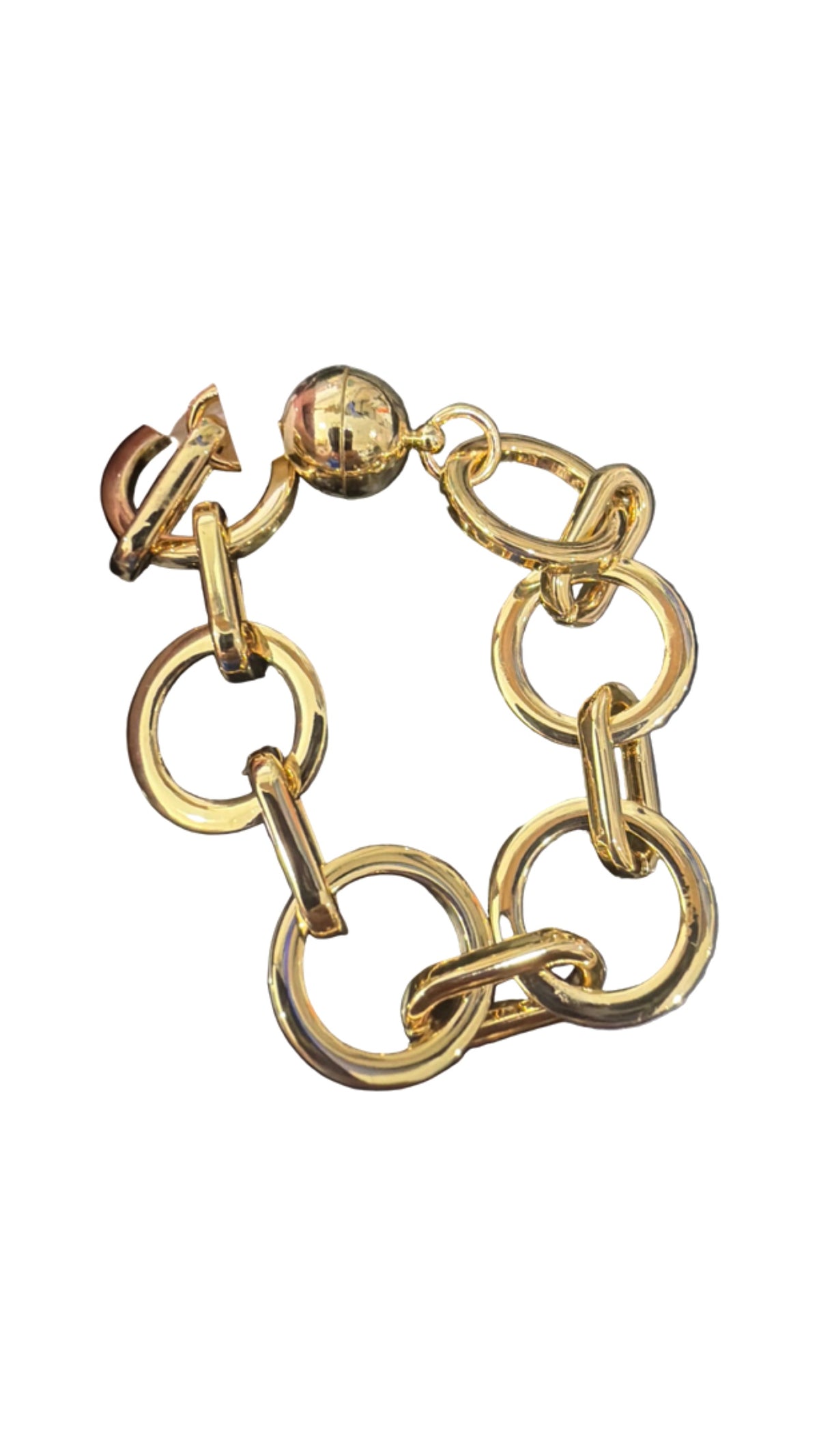 Gold Link Magnetic Bracelet - The BLVD