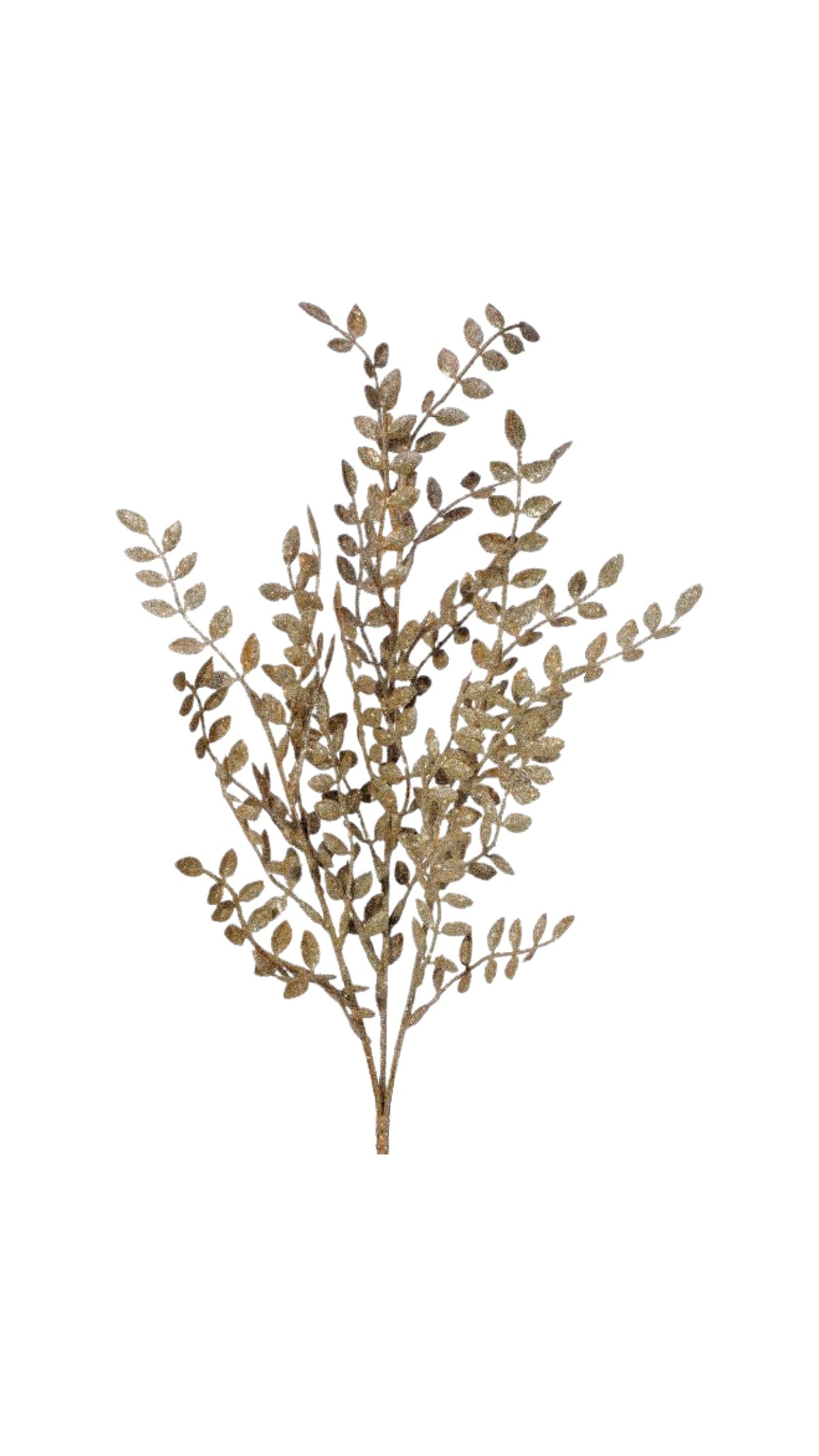 Sparkling Glitter Mini Ruscus Spray - Gold (28") - The BLVD