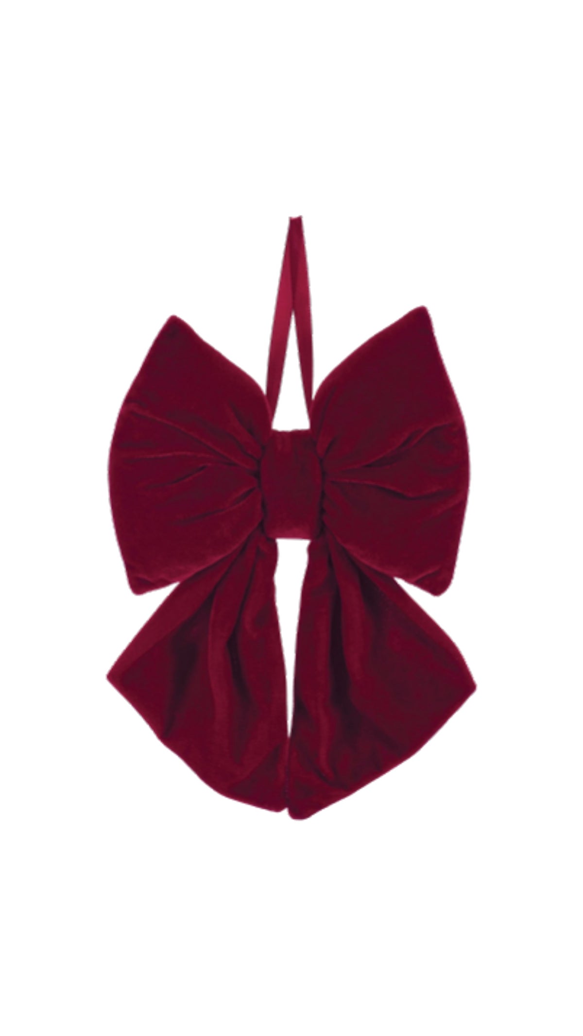 11" Burgundy Bow Ornament - The BLVD