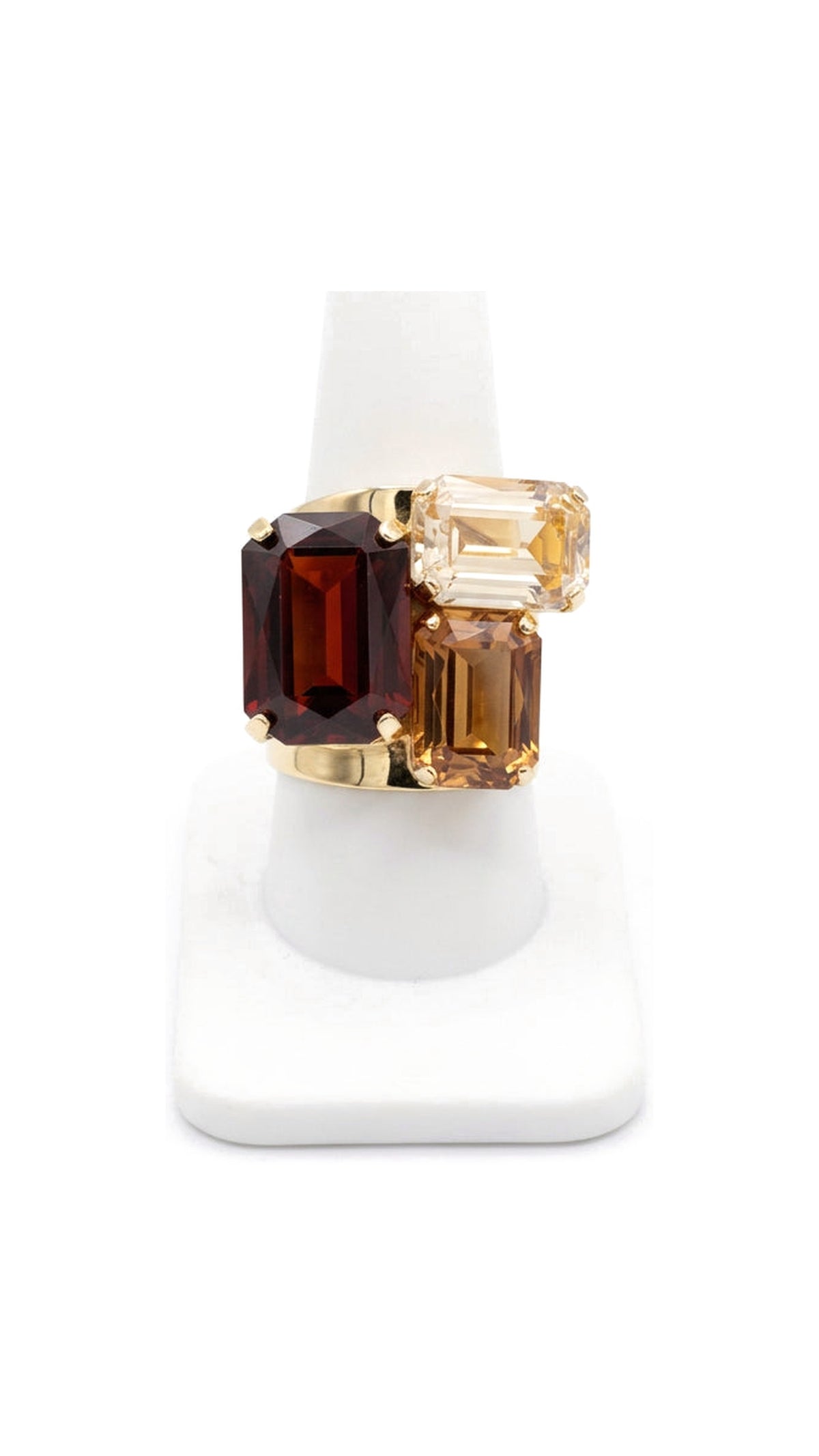 Triple Rhinestone Statement Ring/Browns - The BLVD