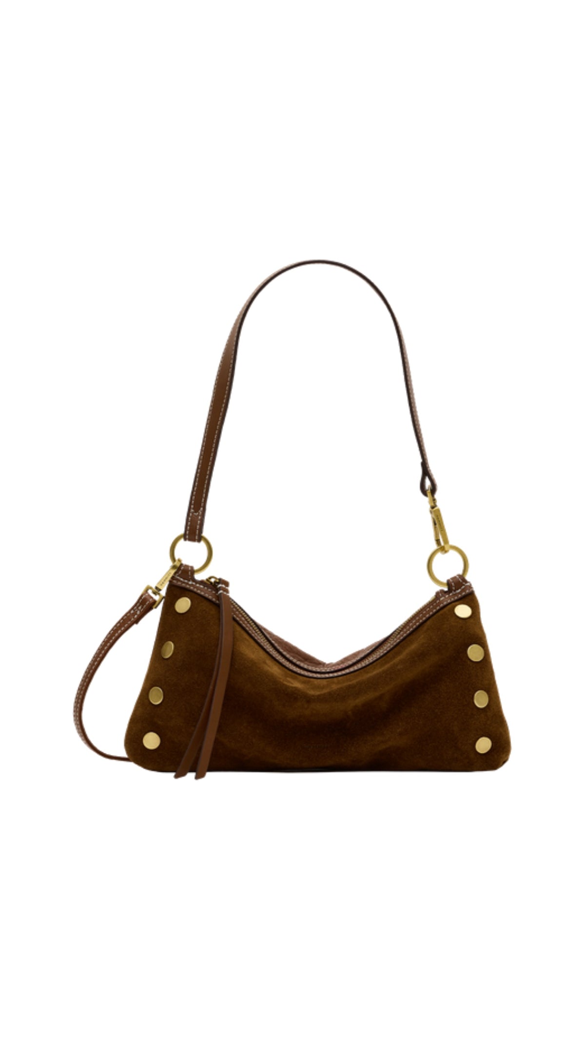 Kyle Small Cinnamon Suede/Antique Gold - The BLVD