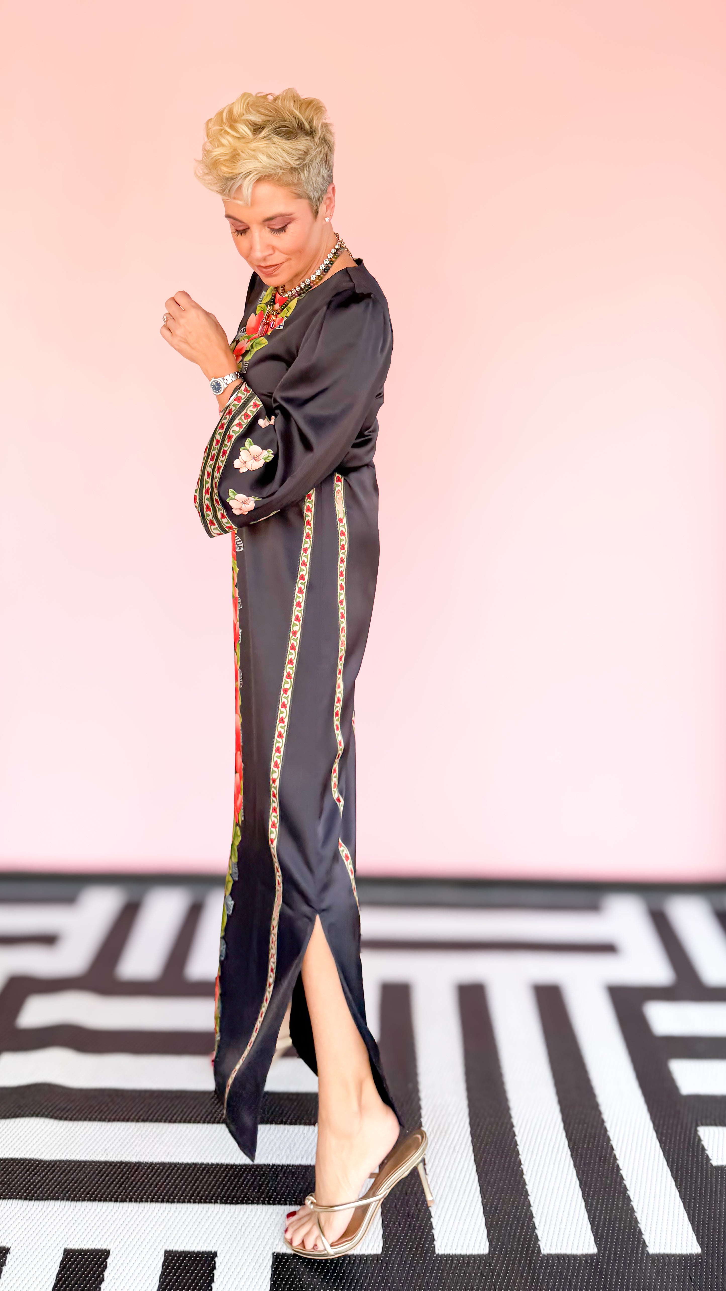 Dawn Maxi Dress Garland Stripe