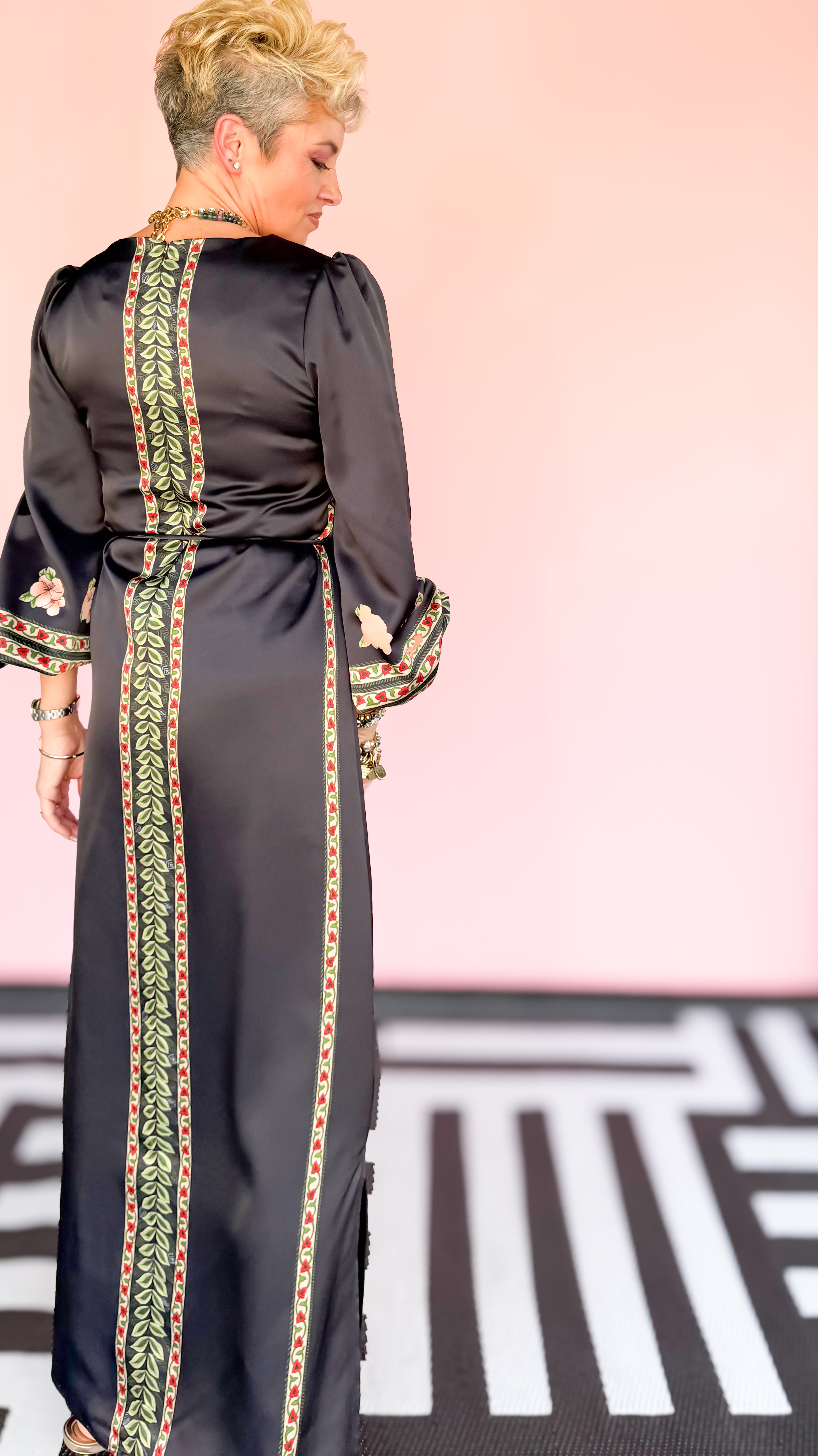 Dawn Maxi Dress Garland Stripe