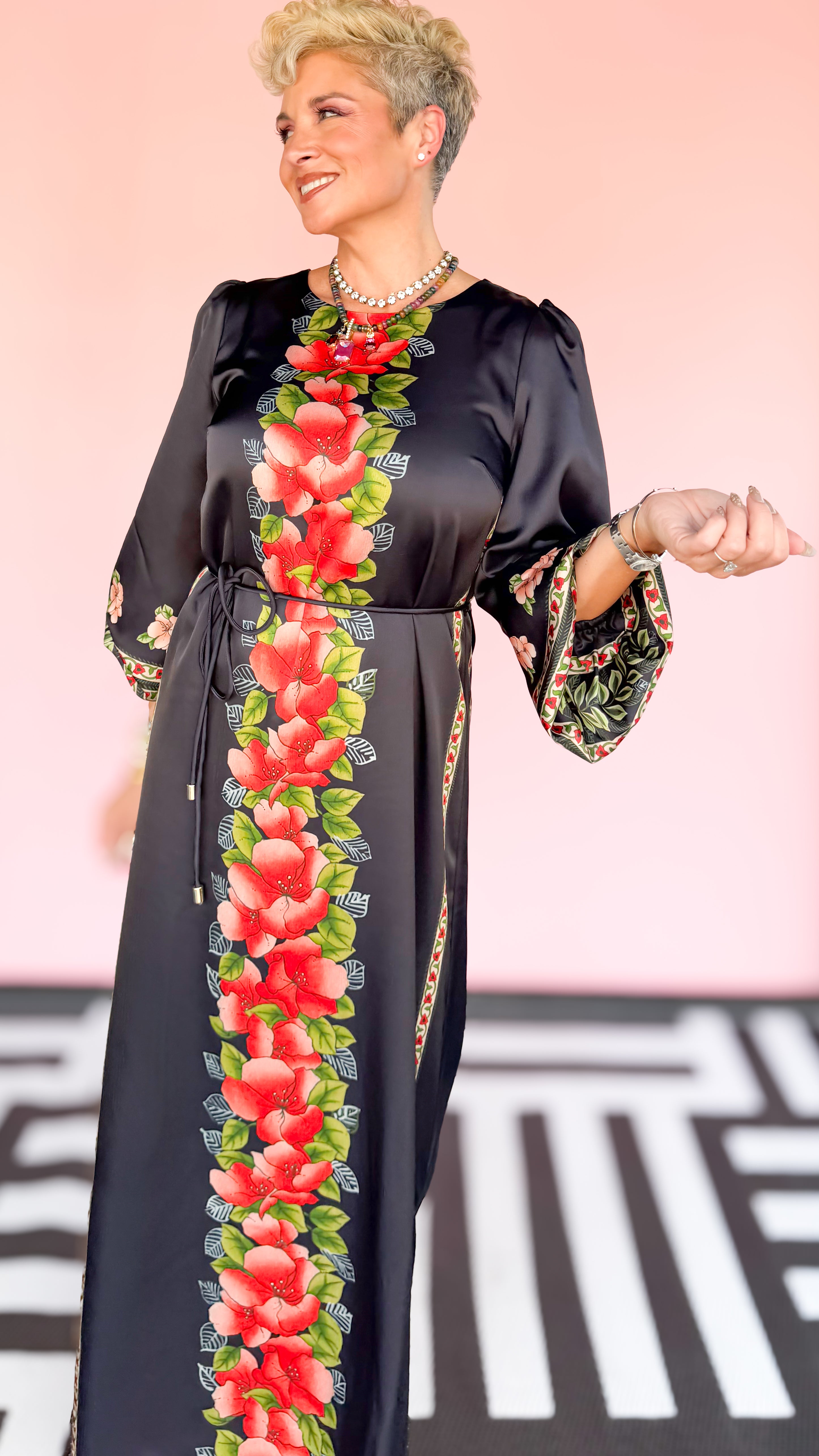 Dawn Maxi Dress Garland Stripe