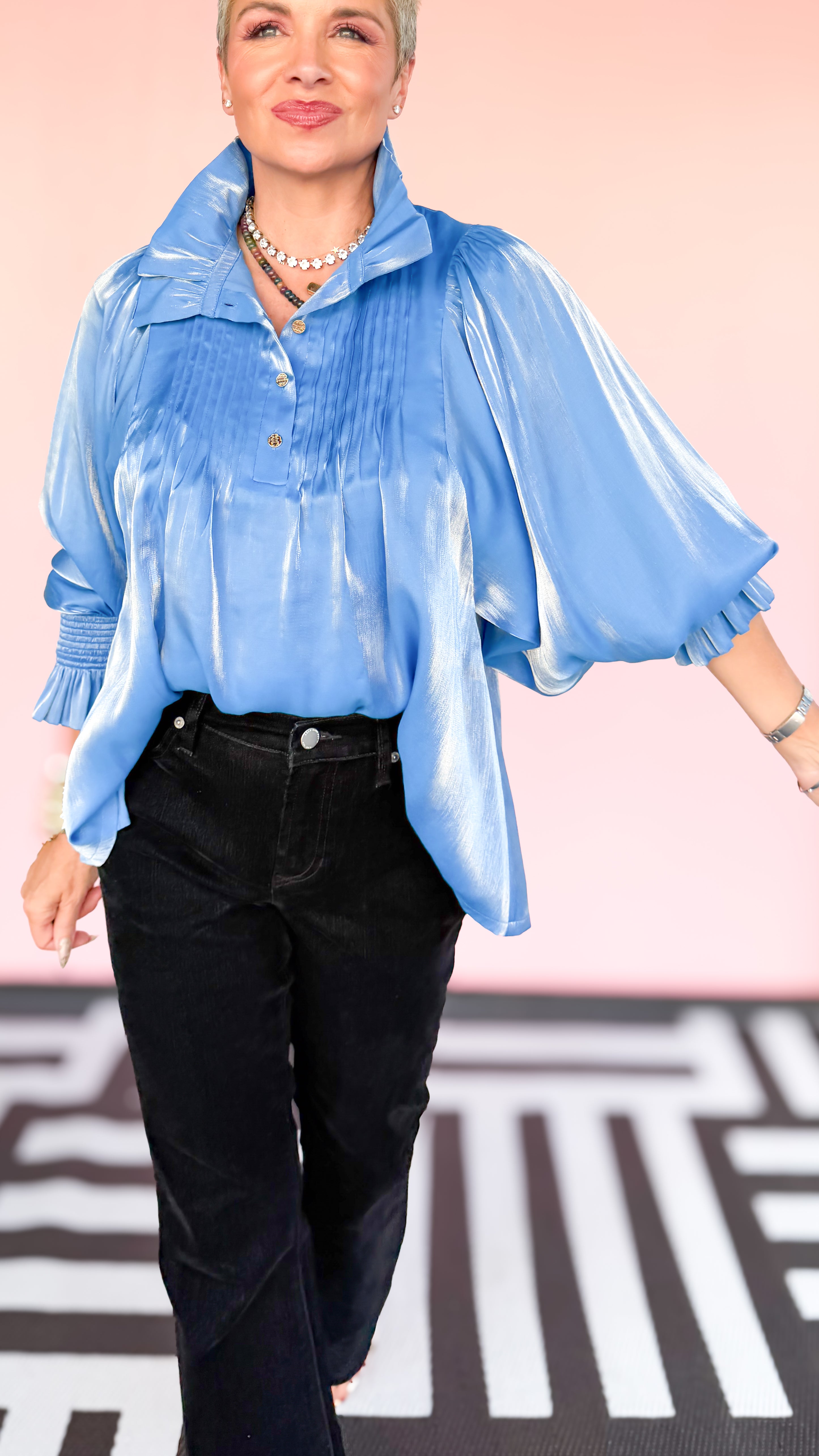 Charlotte Top/Blue Sapphire