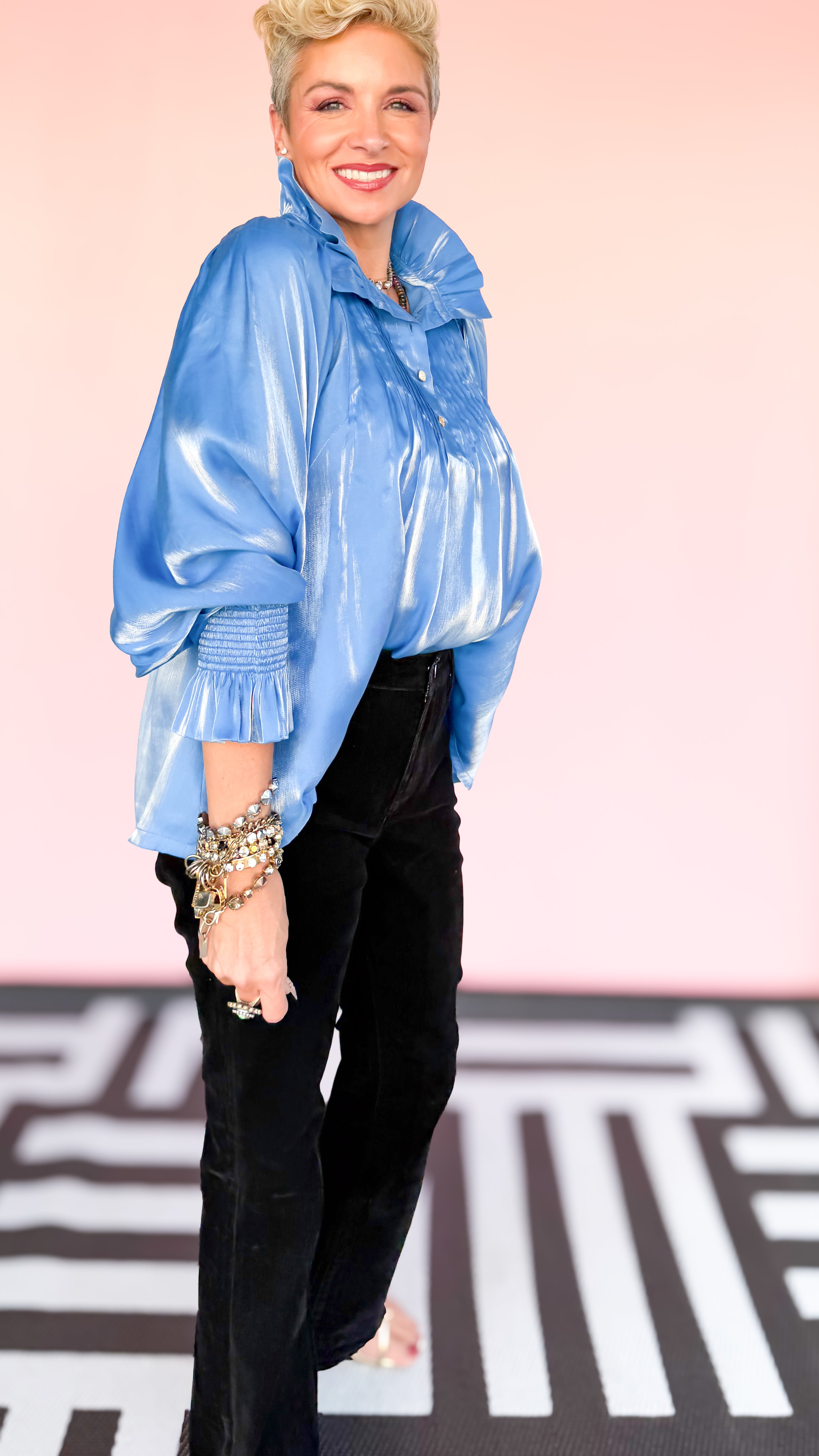 Charlotte Top/Blue Sapphire