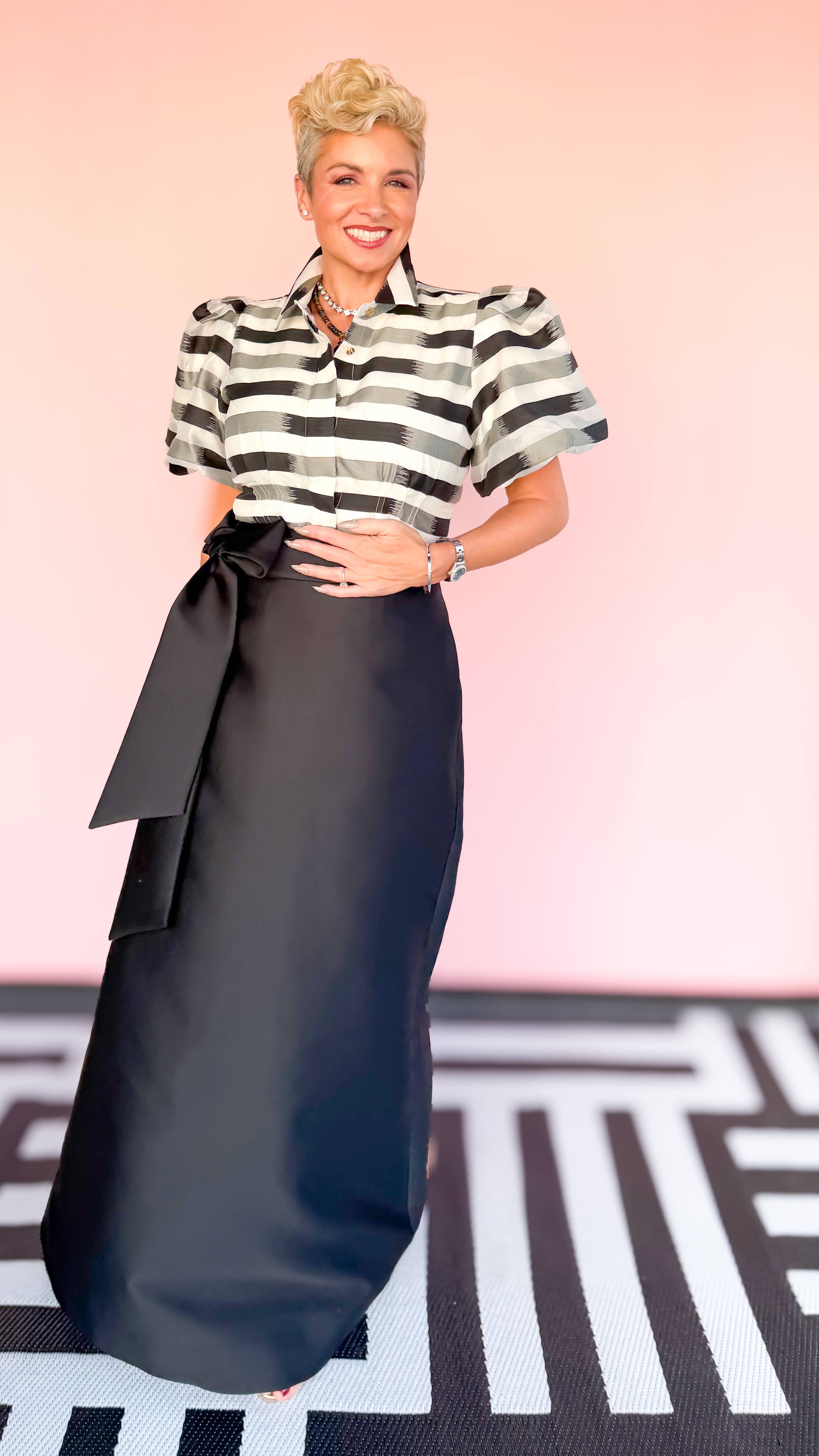 Audrey Maxi Skirt/Midnight Black