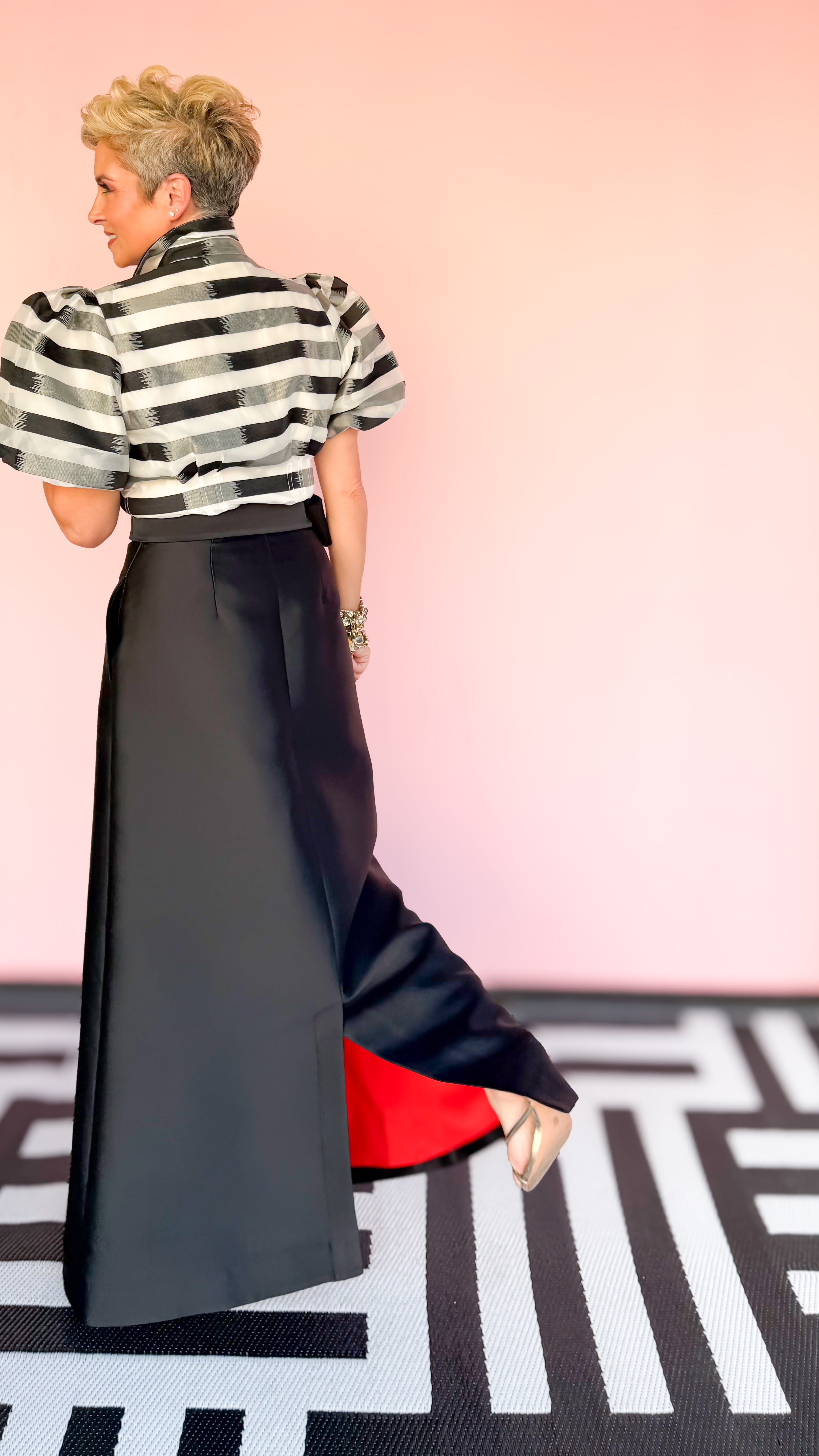 Audrey Maxi Skirt/Midnight Black