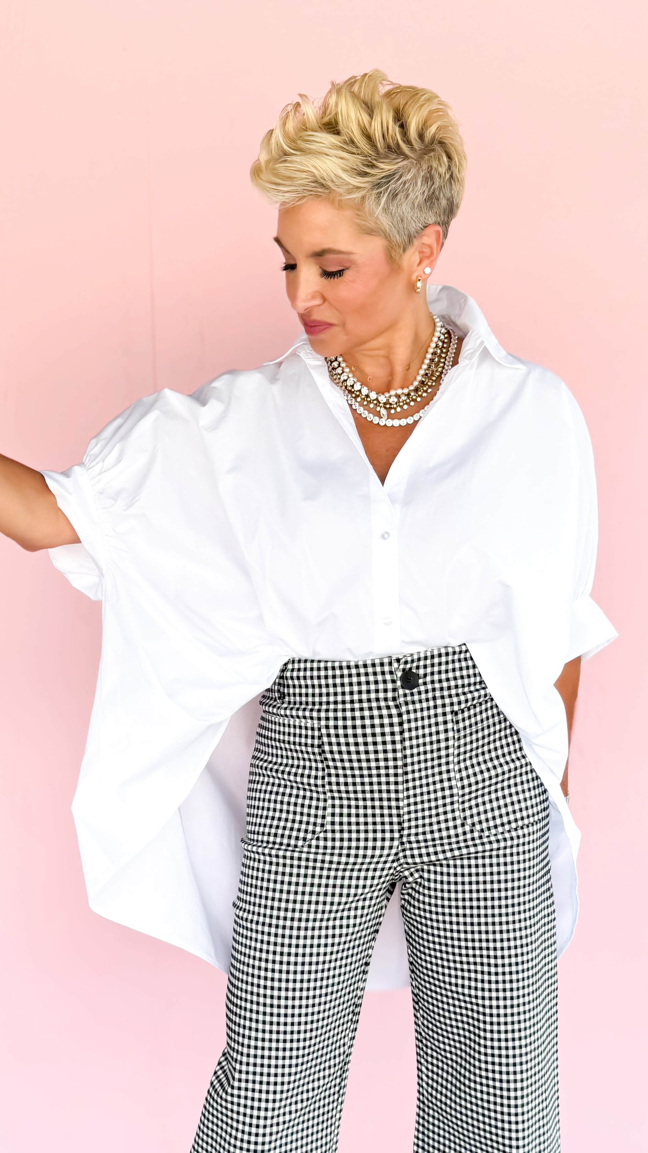 Oversized white Top/Blouse