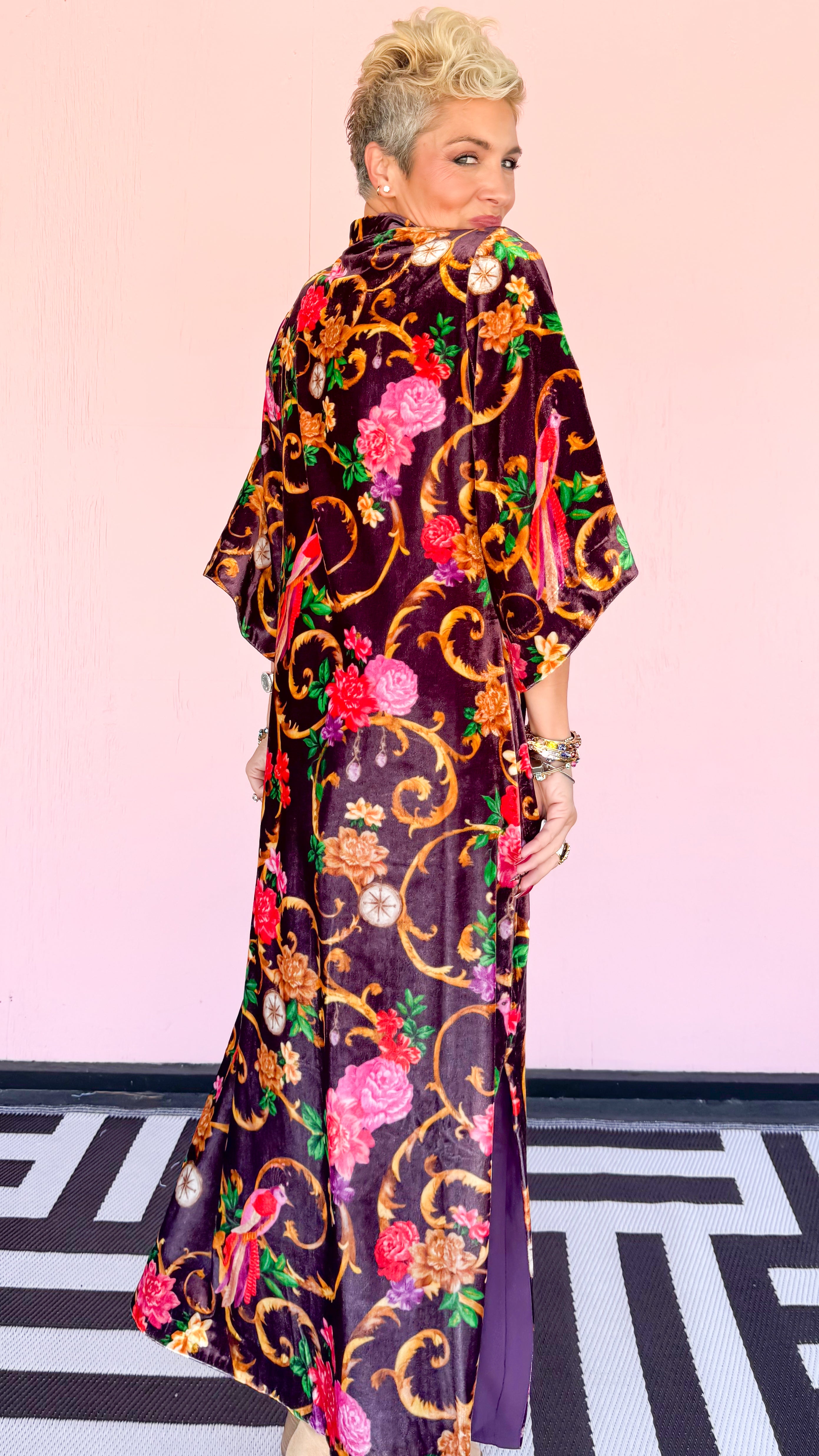Jerry Velvet V-neck Midi Dress