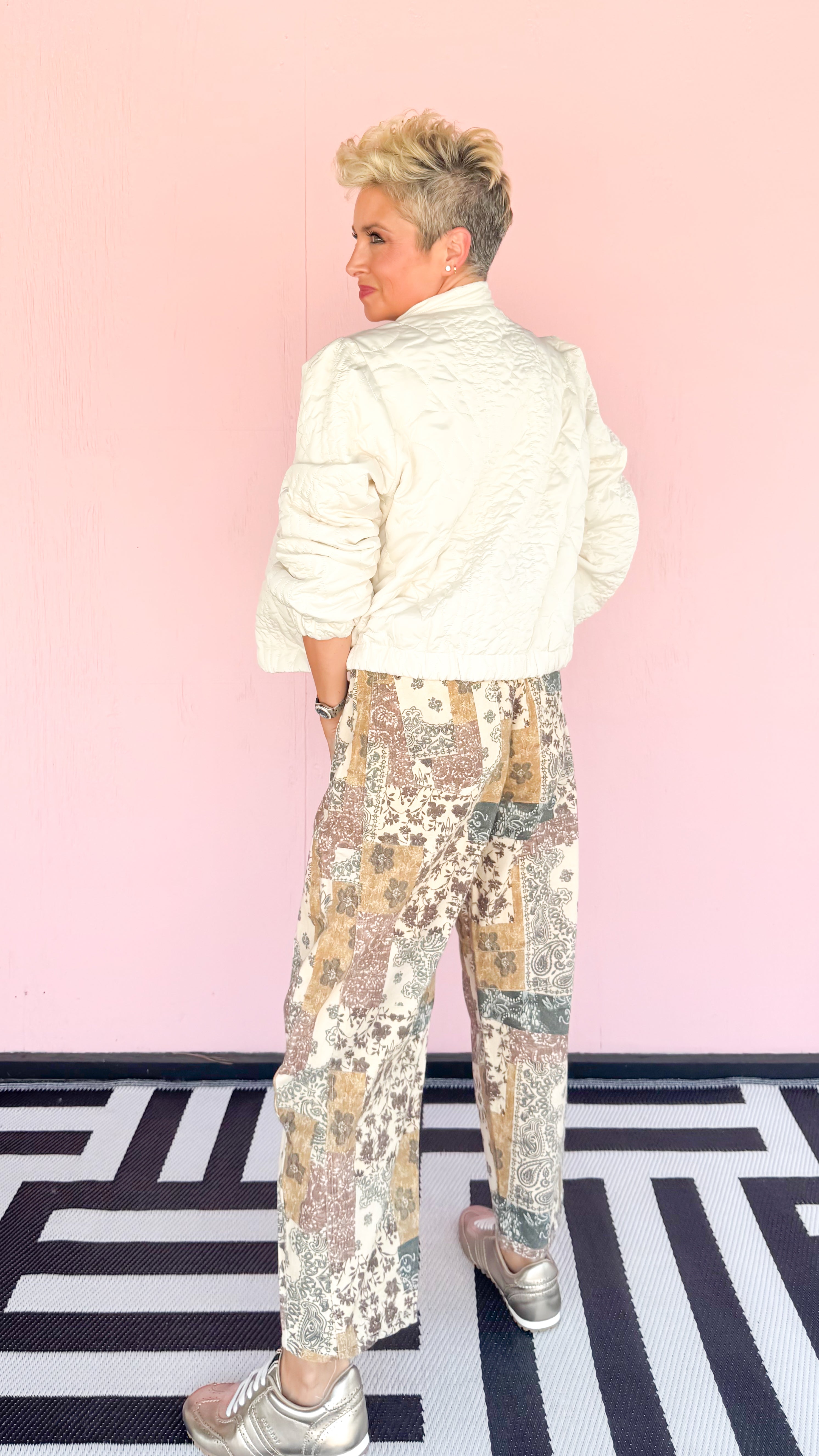 Boho Patchwork Denim Pants