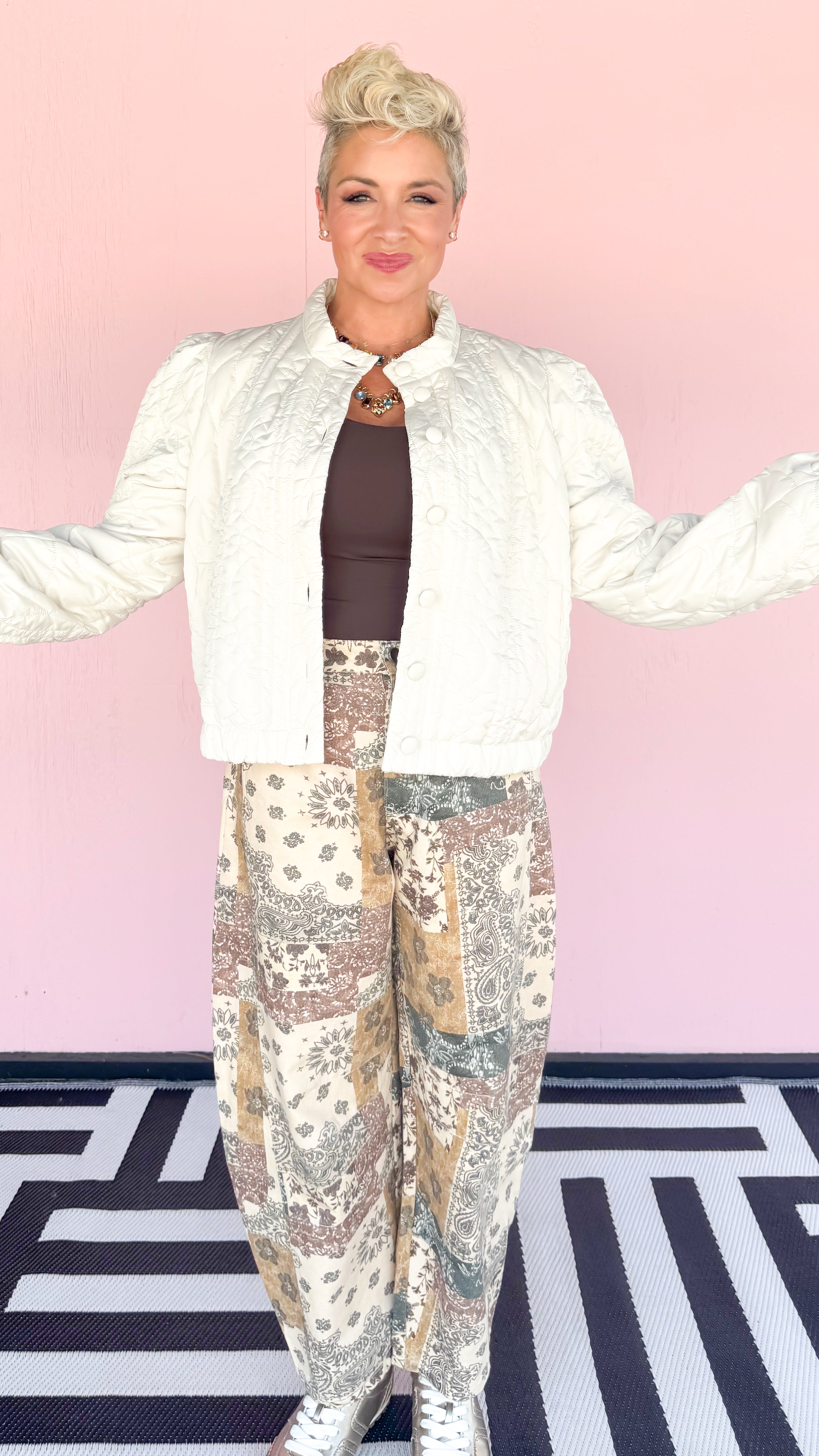 Quilted Jacket/Oatmeal