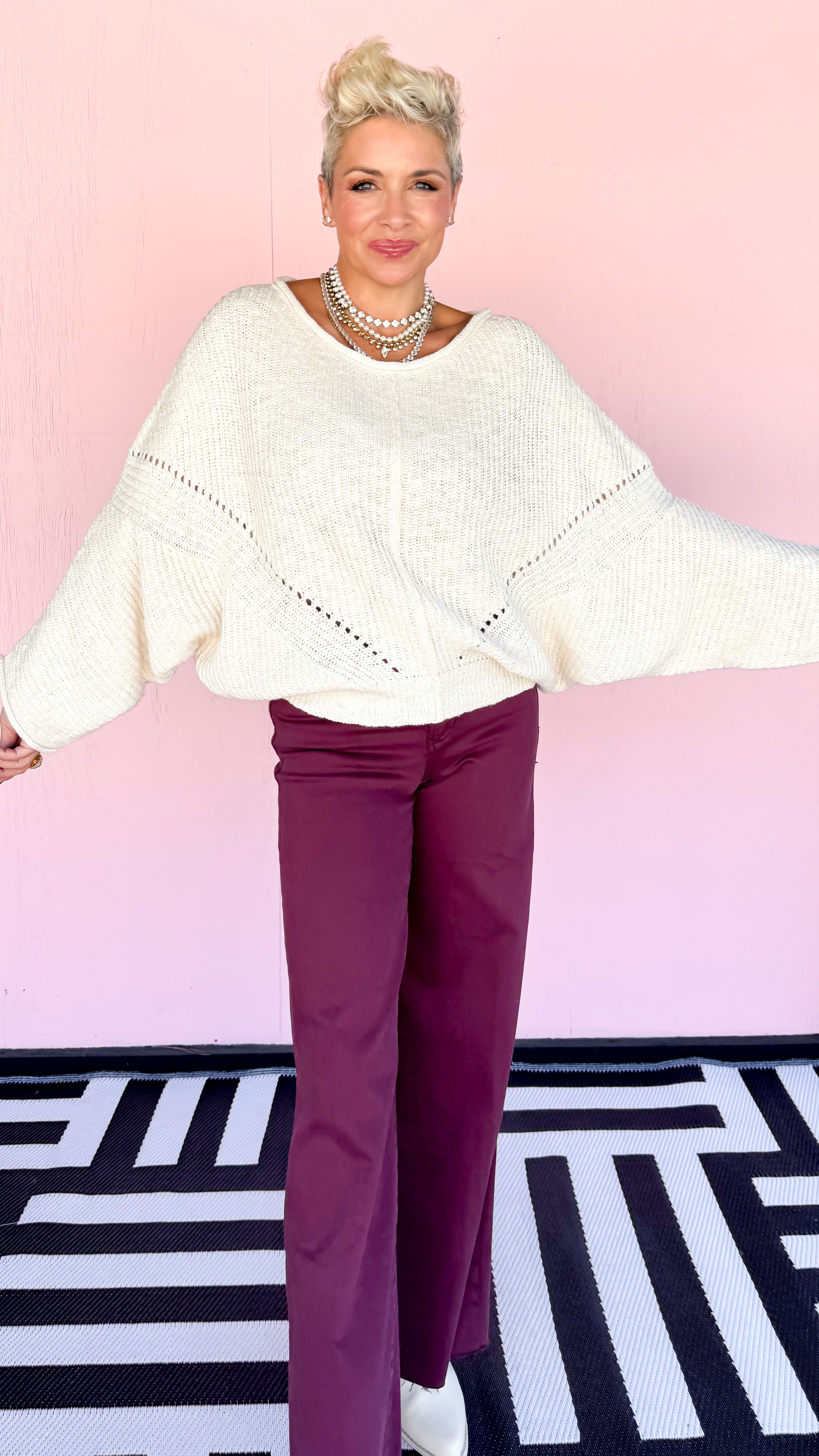 Charlotte Loose Fit Sweater/Cream