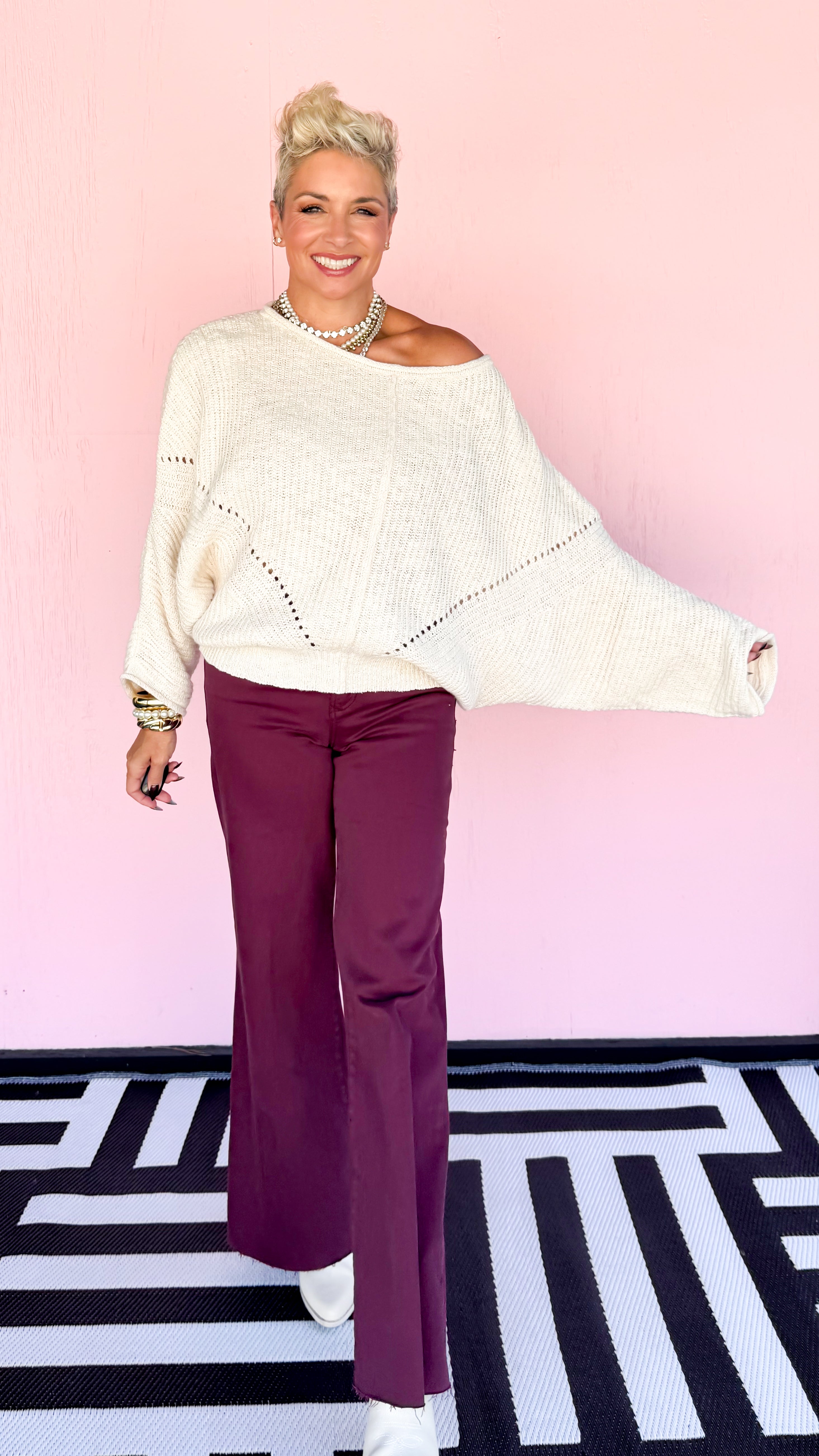 Charlotte Loose Fit Sweater/Cream