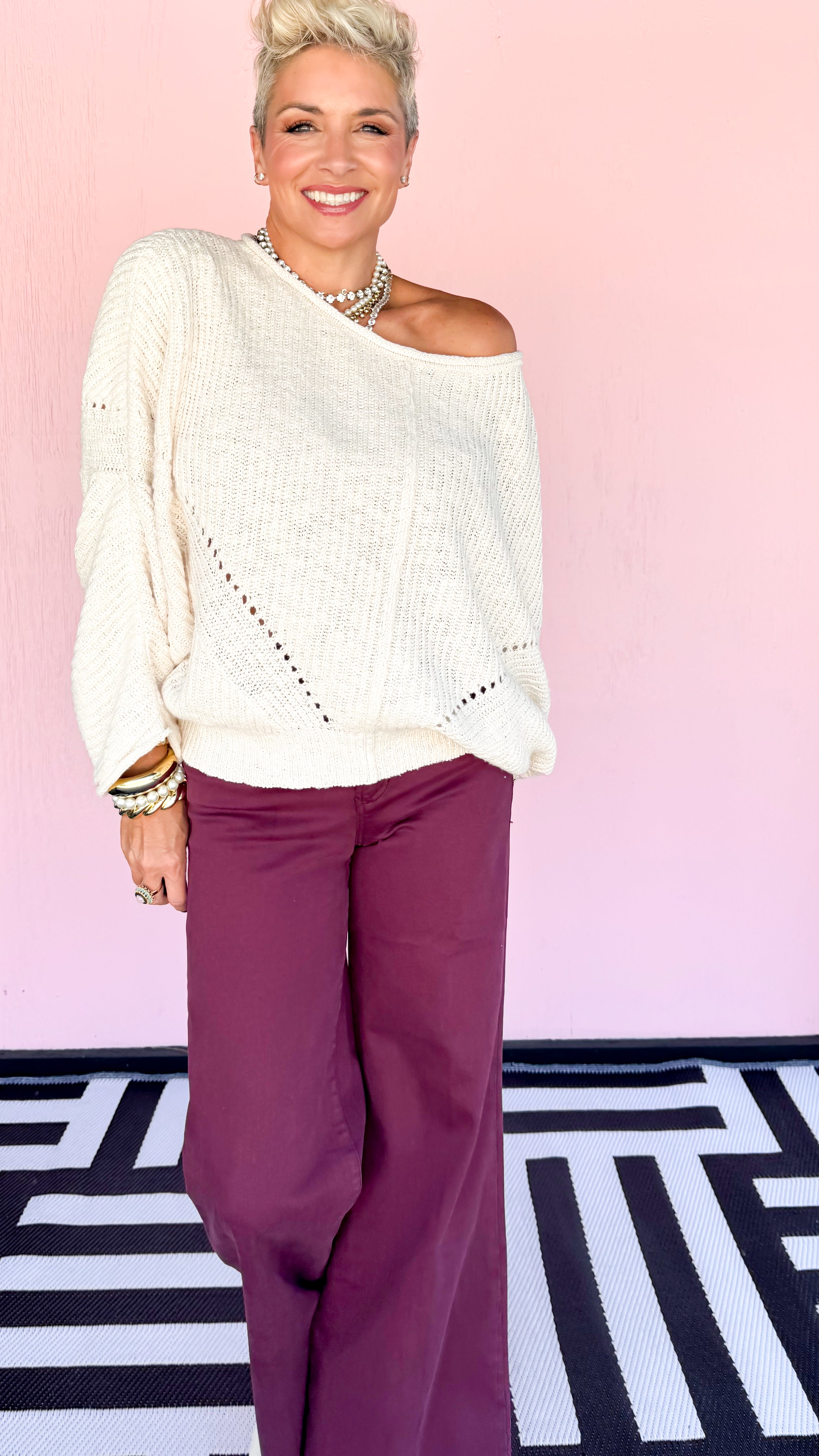 Charlotte Loose Fit Sweater/Cream