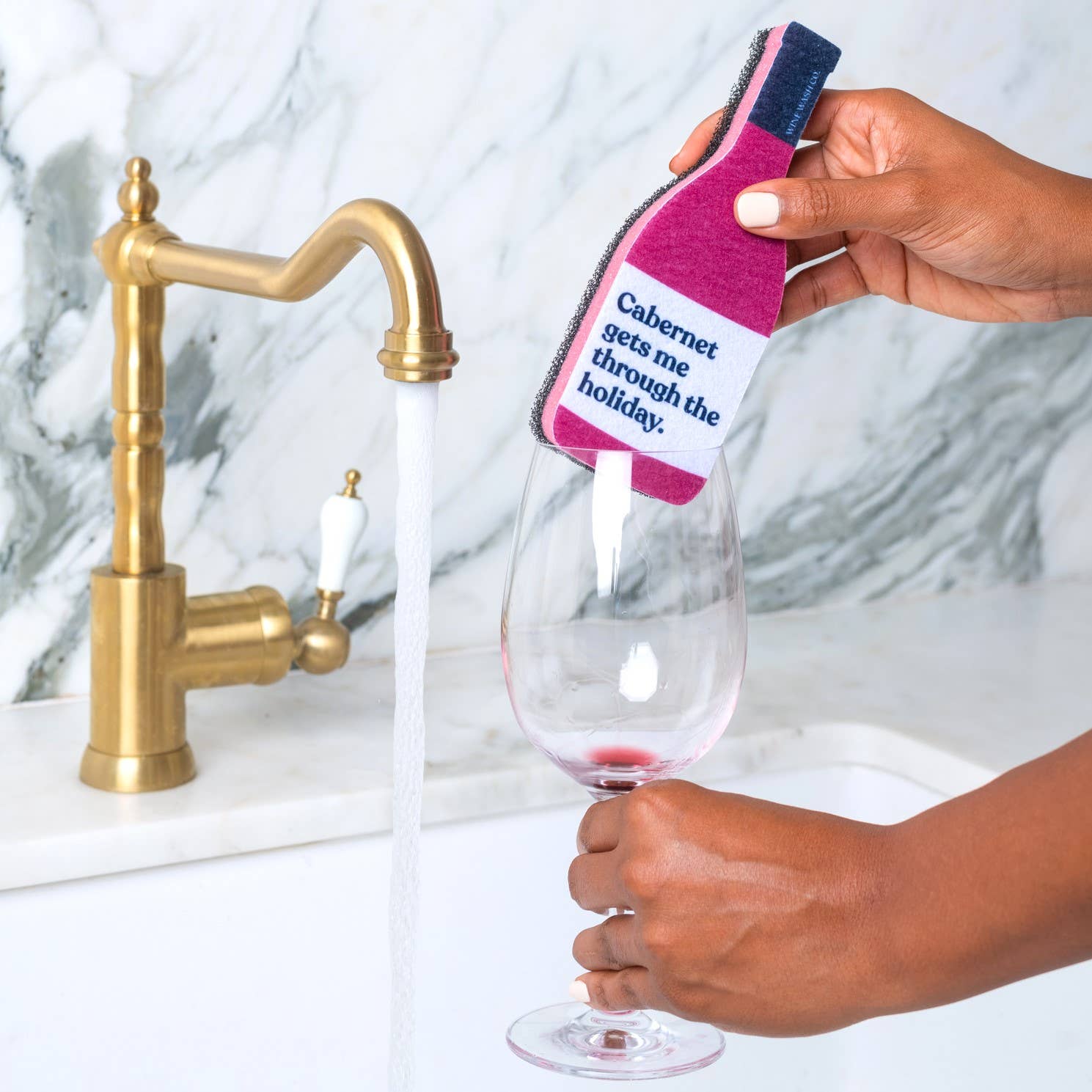 Holiday Scrubbly™ Sponge - Cabernet Holiday - The BLVD