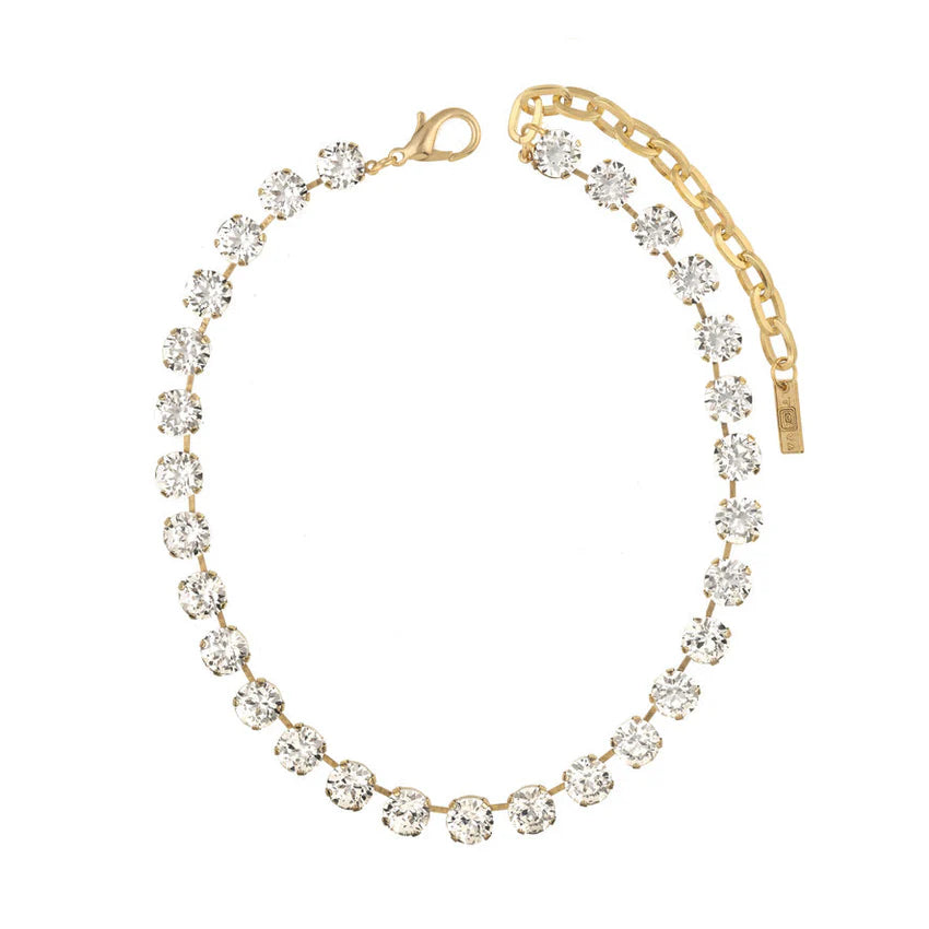 Oakland stone necklace in clear