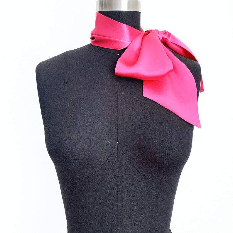 Big Silk Bow Scarf - The BLVD