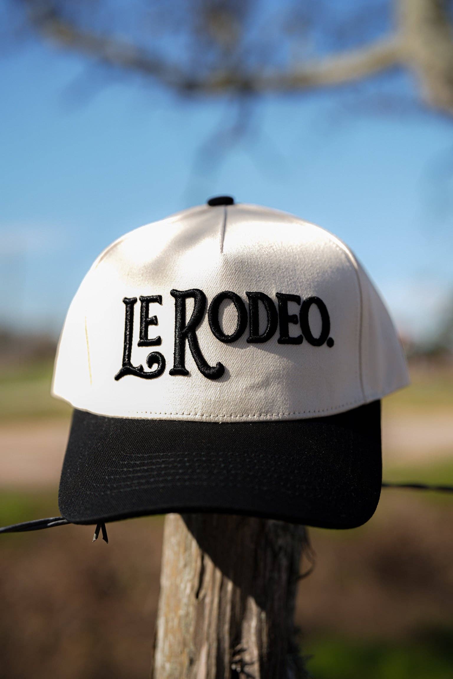 Le Rodeo canvas cap worn on model - back view - BLVD Boutik
