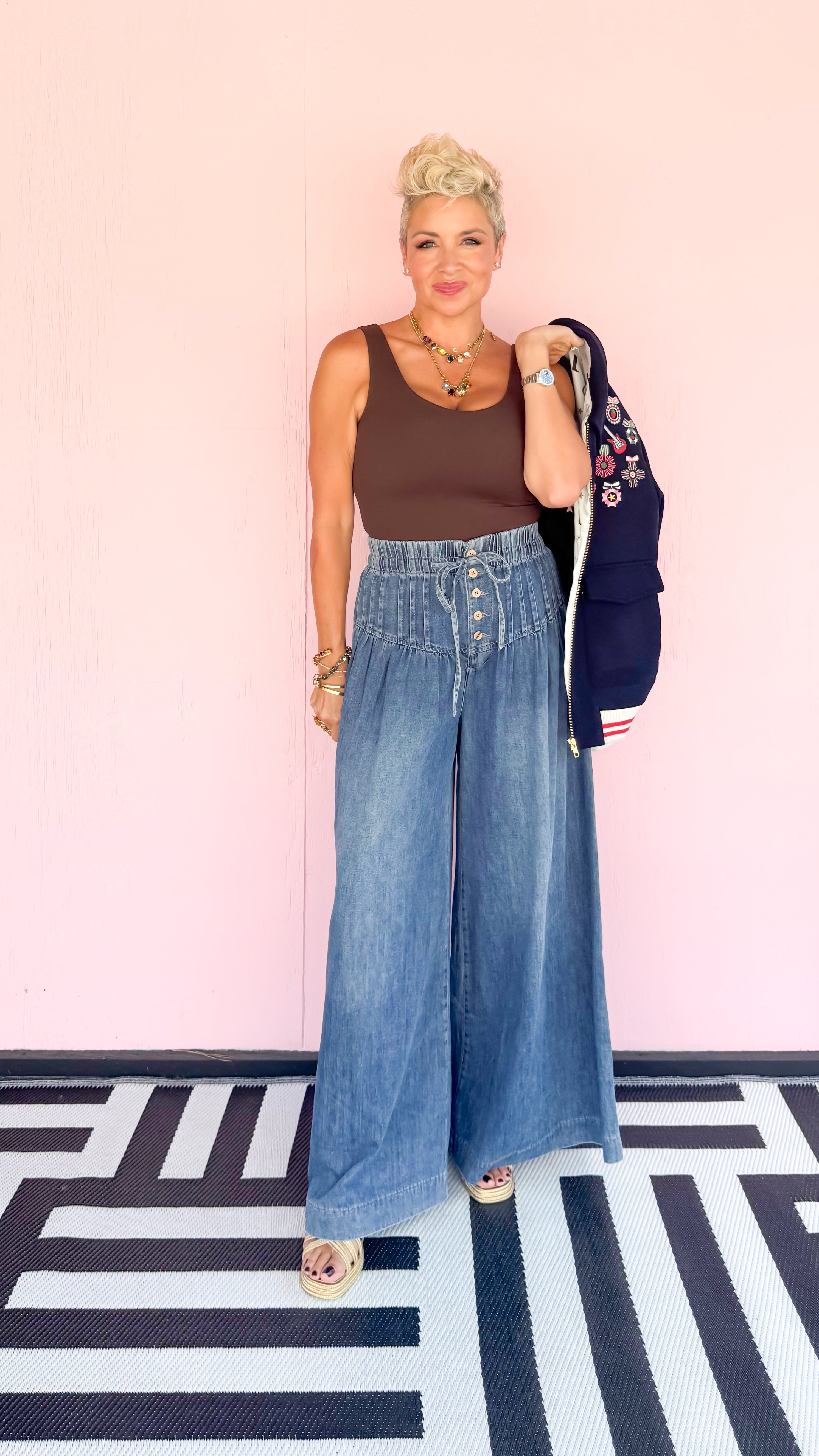 Super Wide Denim Pants