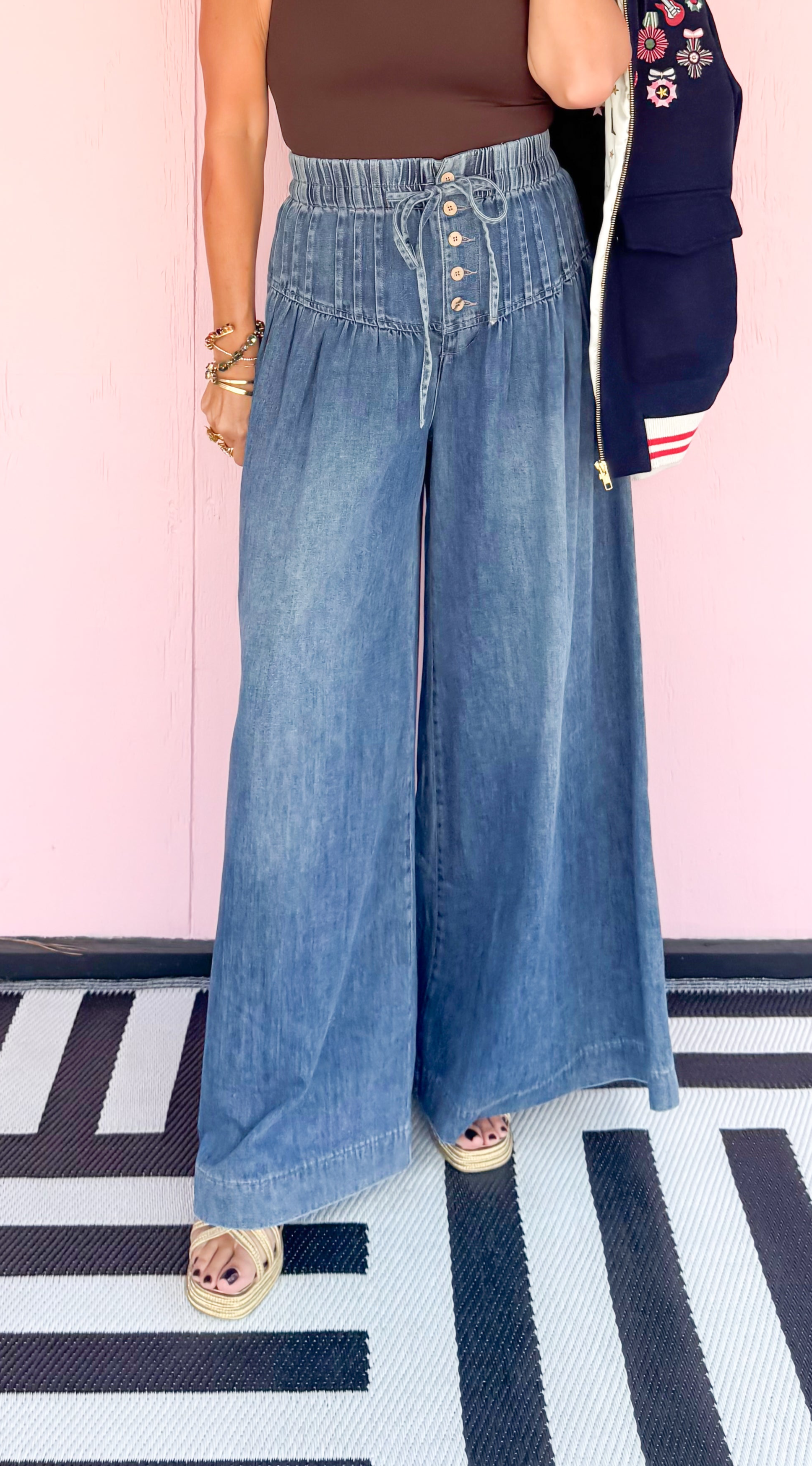 Super Wide Denim Pants