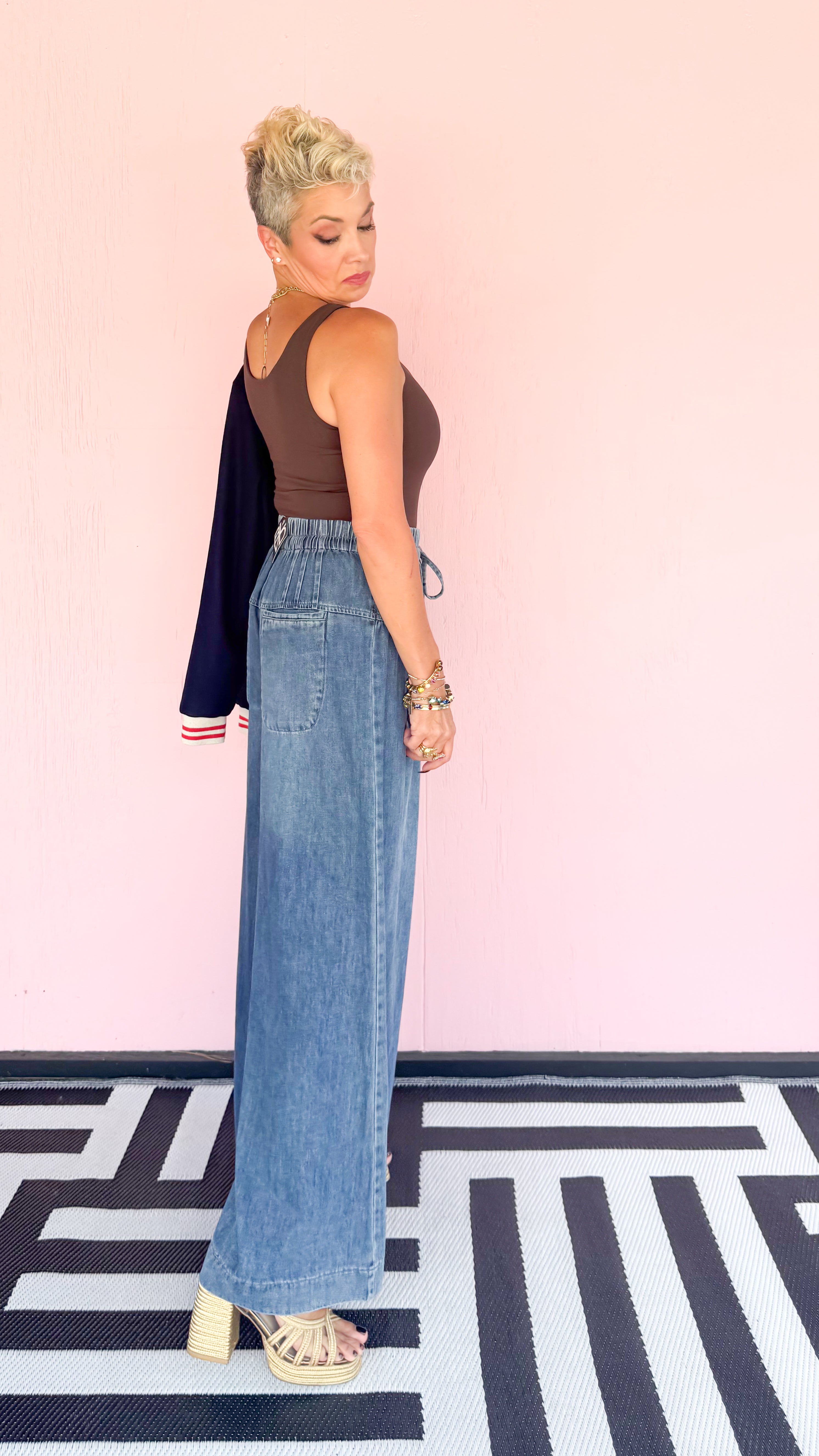 Super Wide Denim Pants