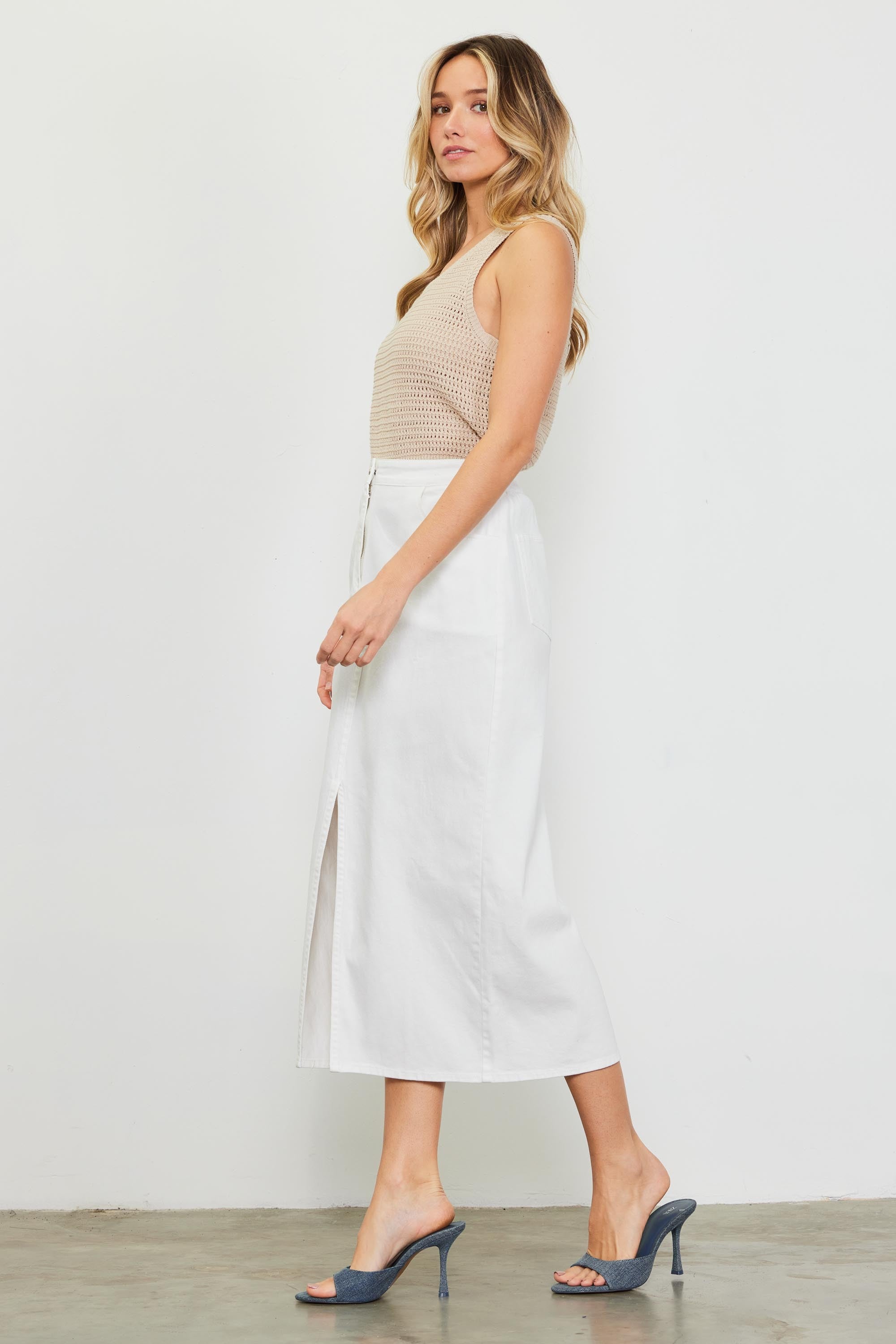 Cotton Maxi Skirt