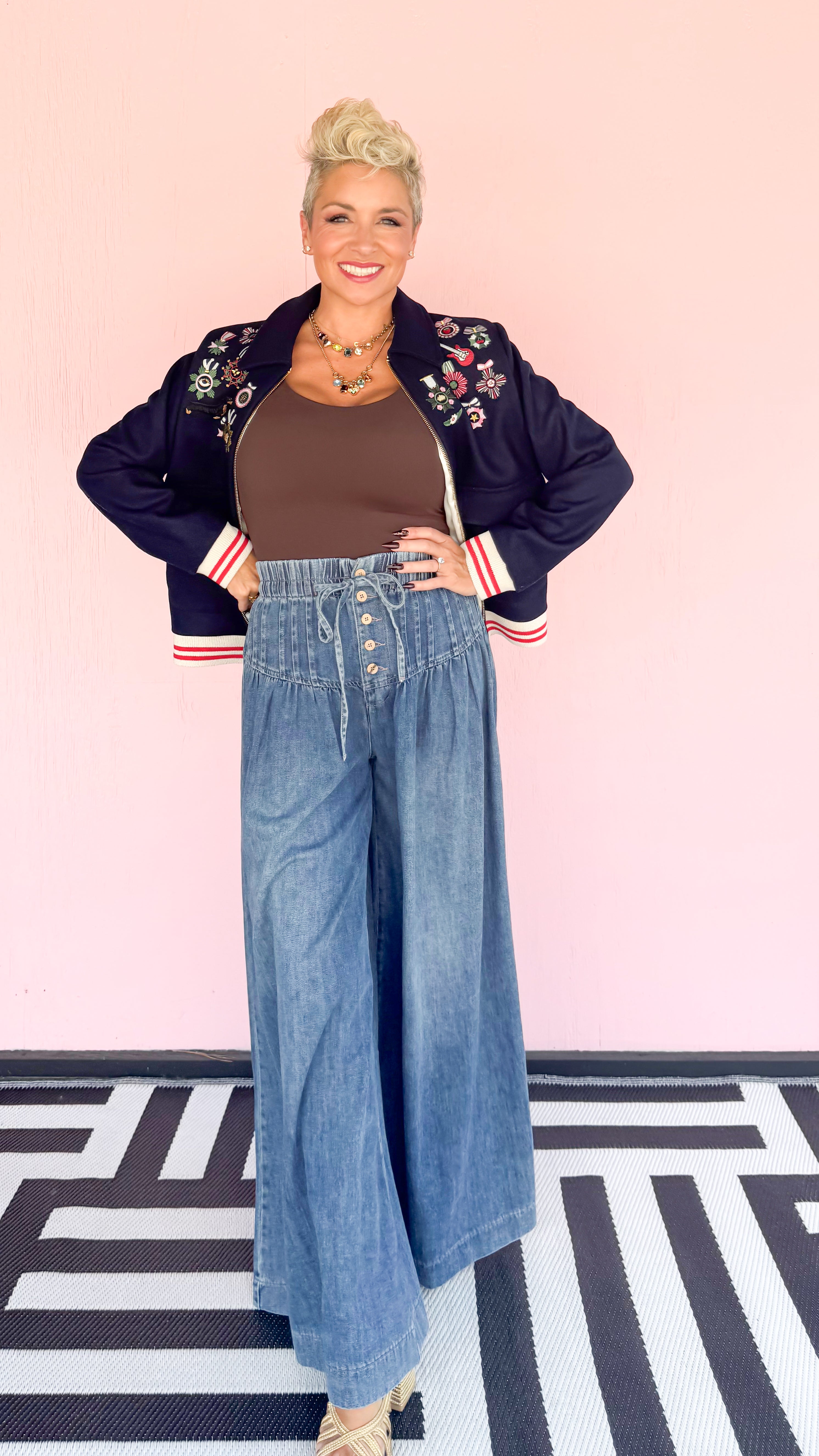 Super Wide Denim Pants