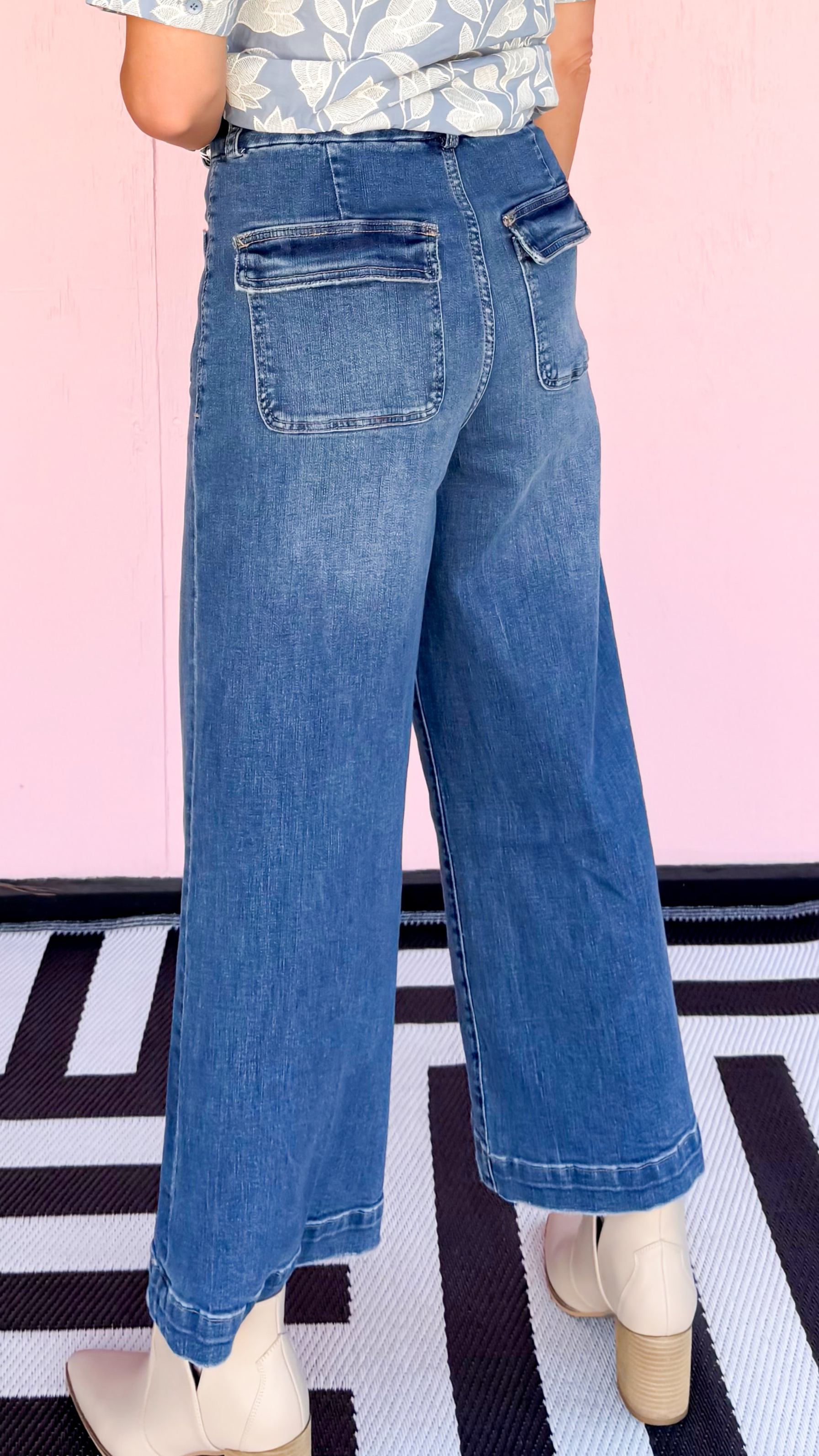 AUDREY WIDE LEG JEAN/Nevis - The BLVD
