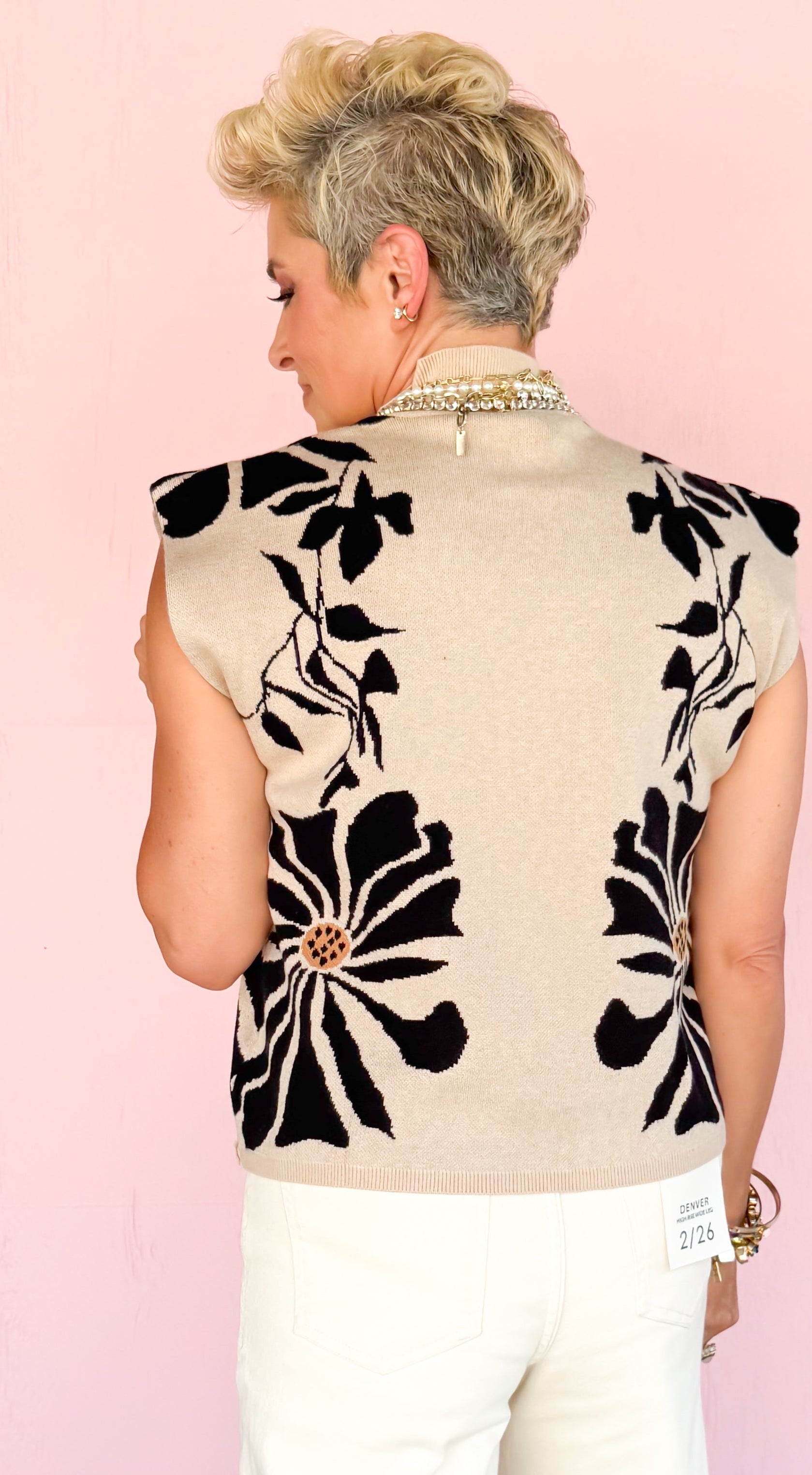 Tempi Sleeveless Mock Neck Sweater - The BLVD