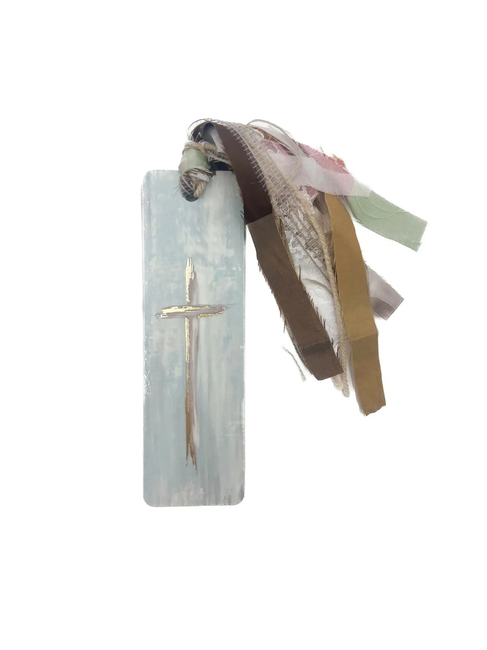 At The Cross tassel Bible bookmark product photo - front view - BLVD Boutik