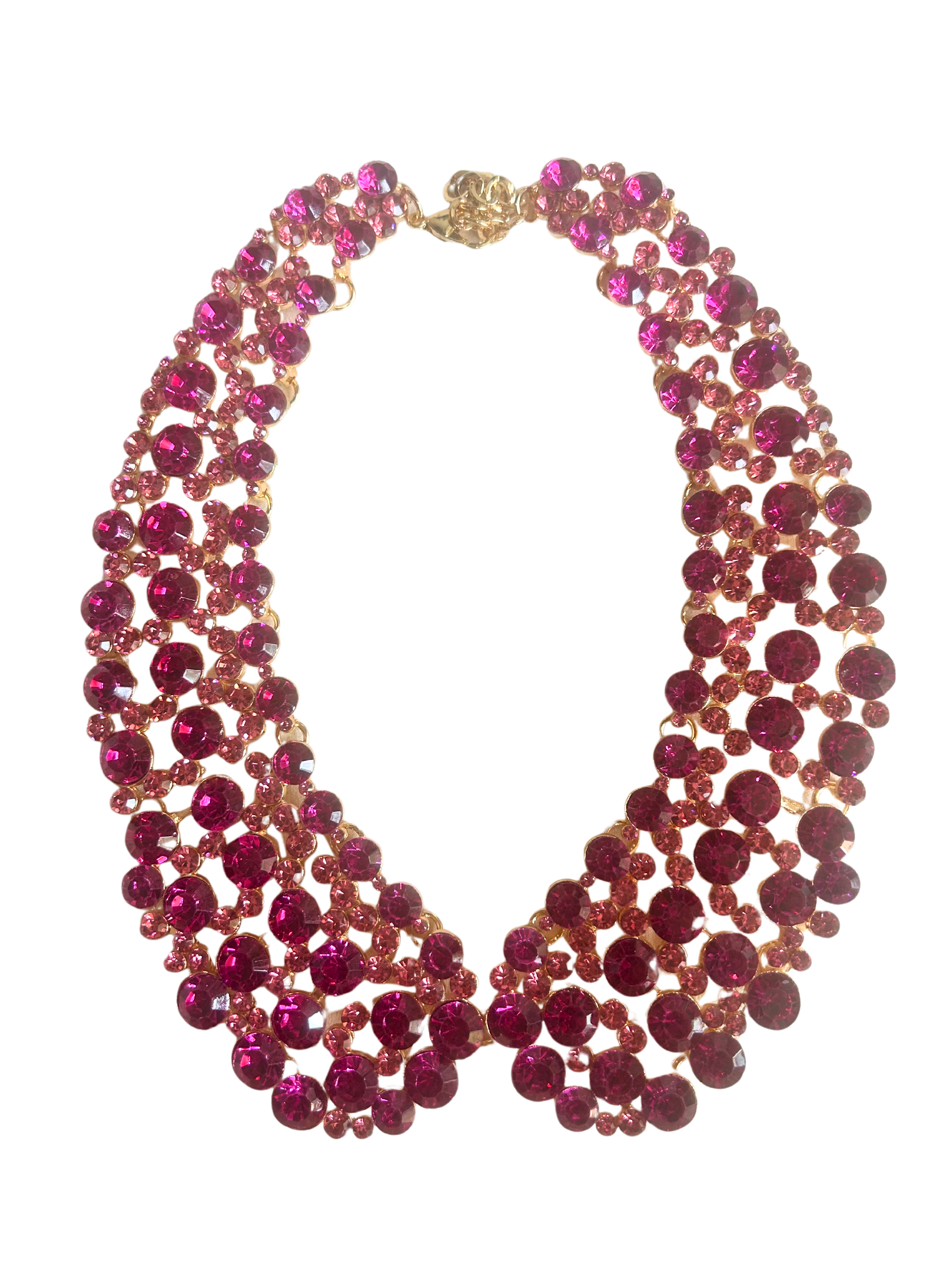 Diana Vintage-Inspired Rhinestone Statement Collar Necklace - The BLVD