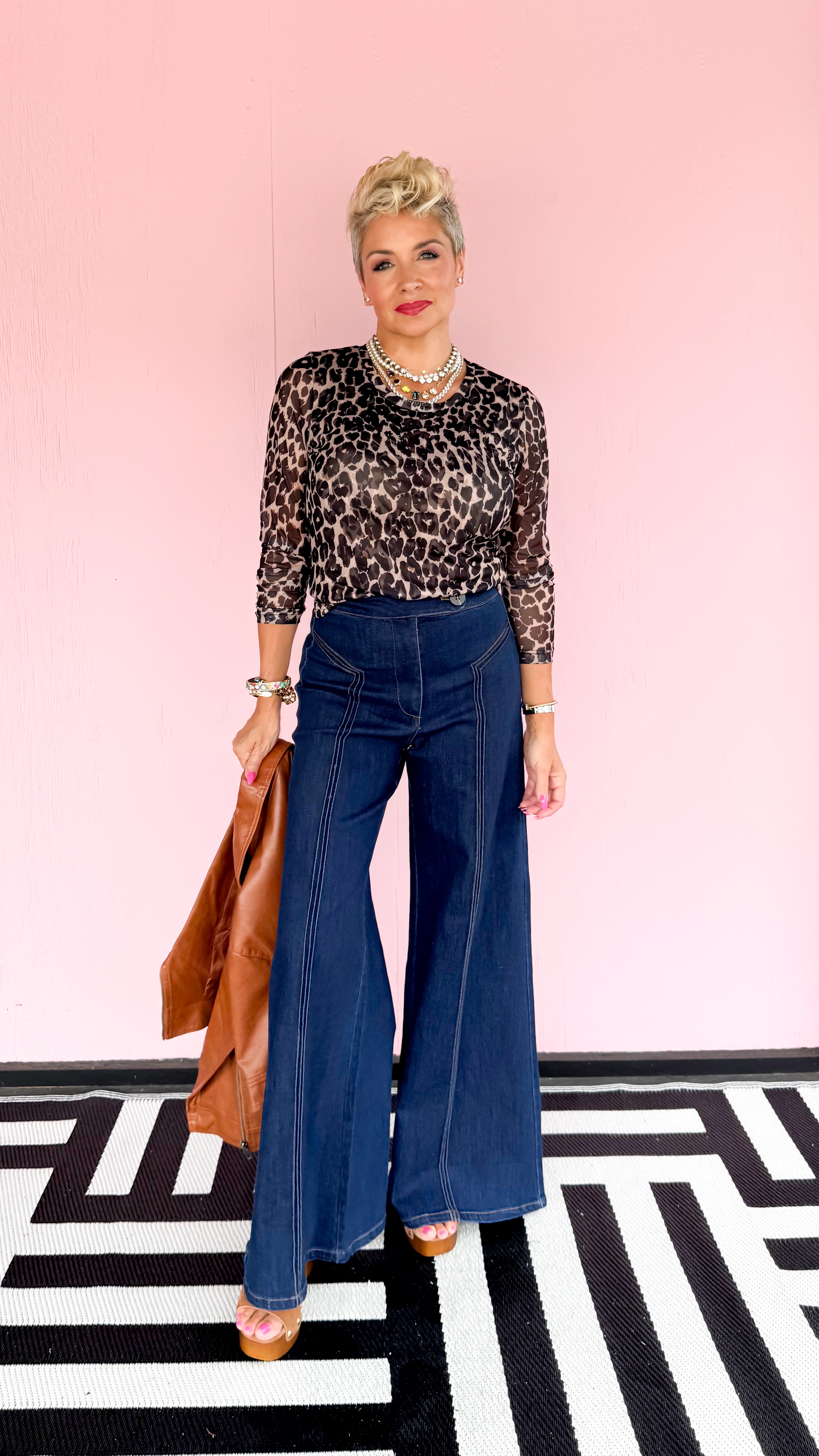 Contrast Detail HW Jean/Dark Denim