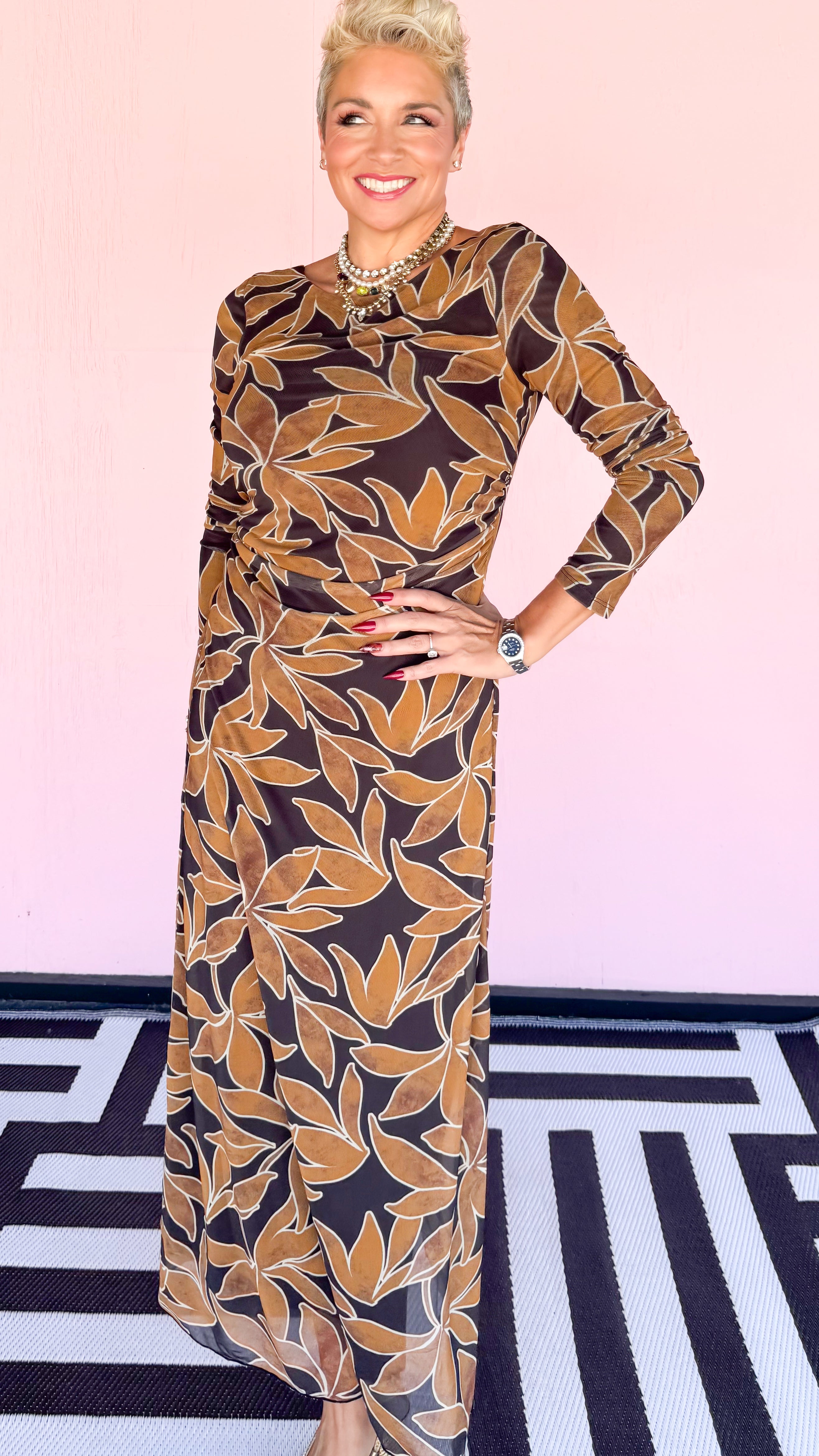 Spellbound Nox Floral Mesh Dress