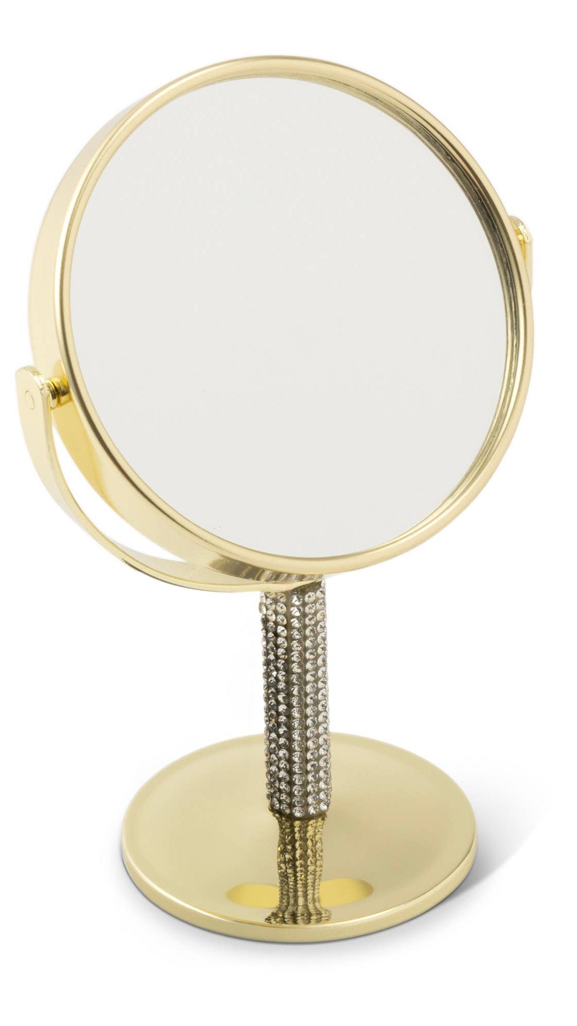 Mini Rhinestone Mirror - Gold