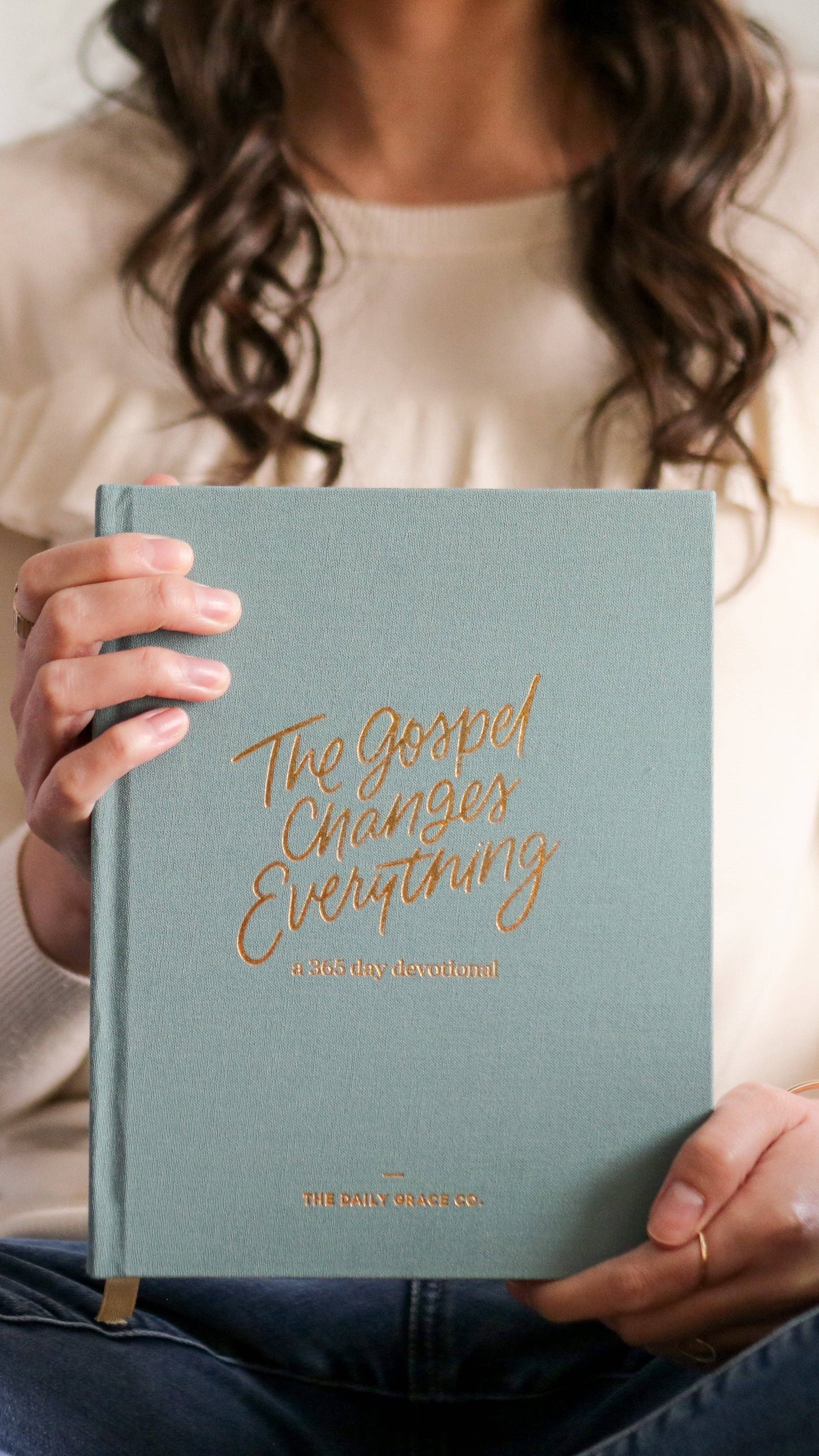 Gospel Changes Everything devotional - open pages - BLVD Boutik
