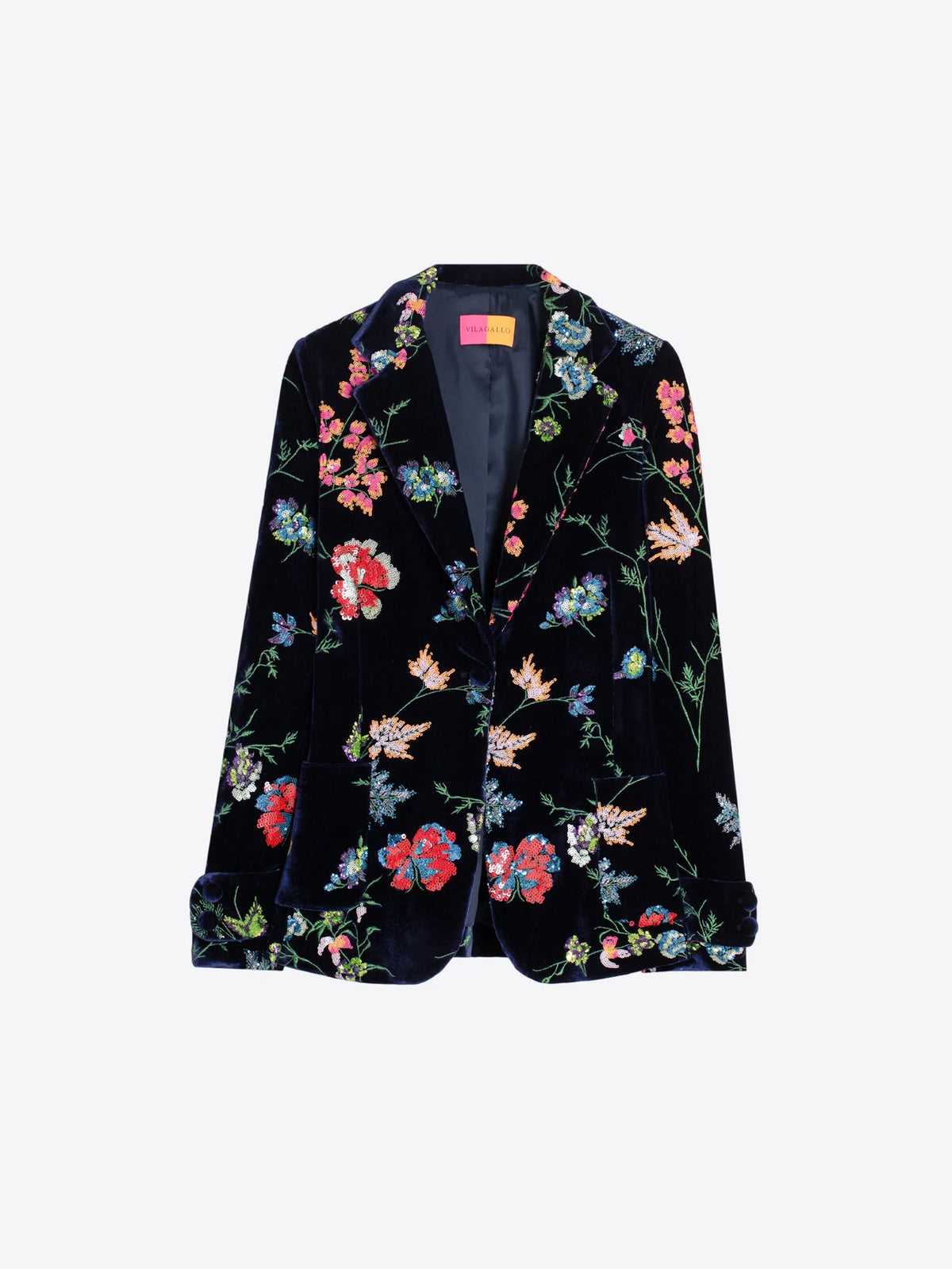 Sabina Embroidered Velvet Jacket
