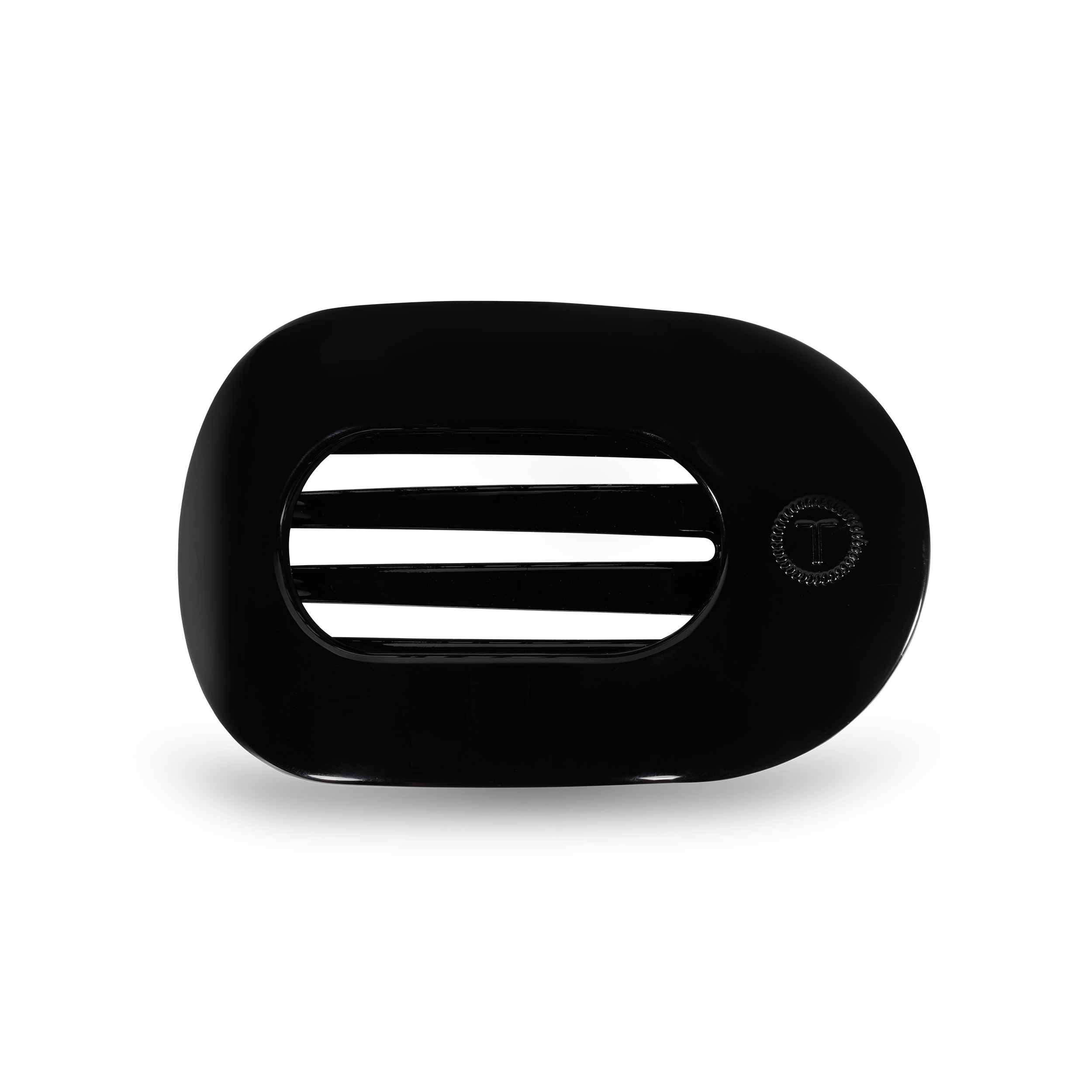 Round Flat Hair Clip | Med. | Jet Black