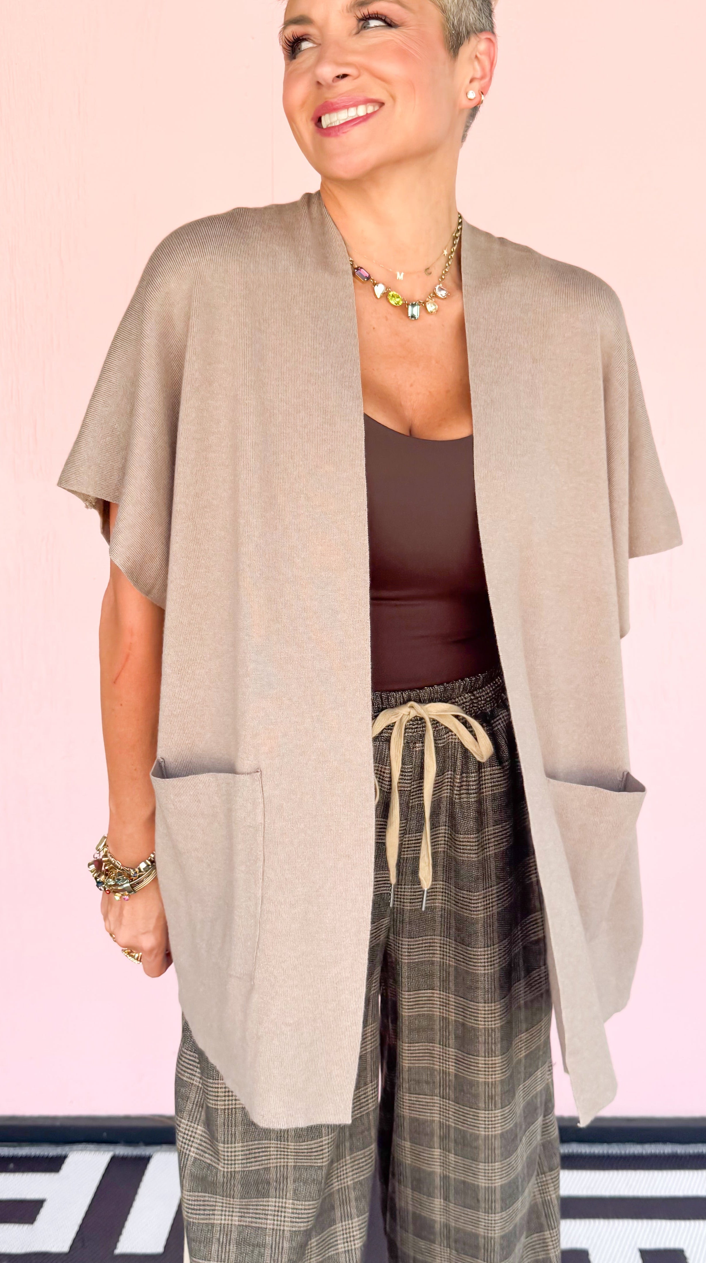 Sis Sweater Cardigan/Khaki
